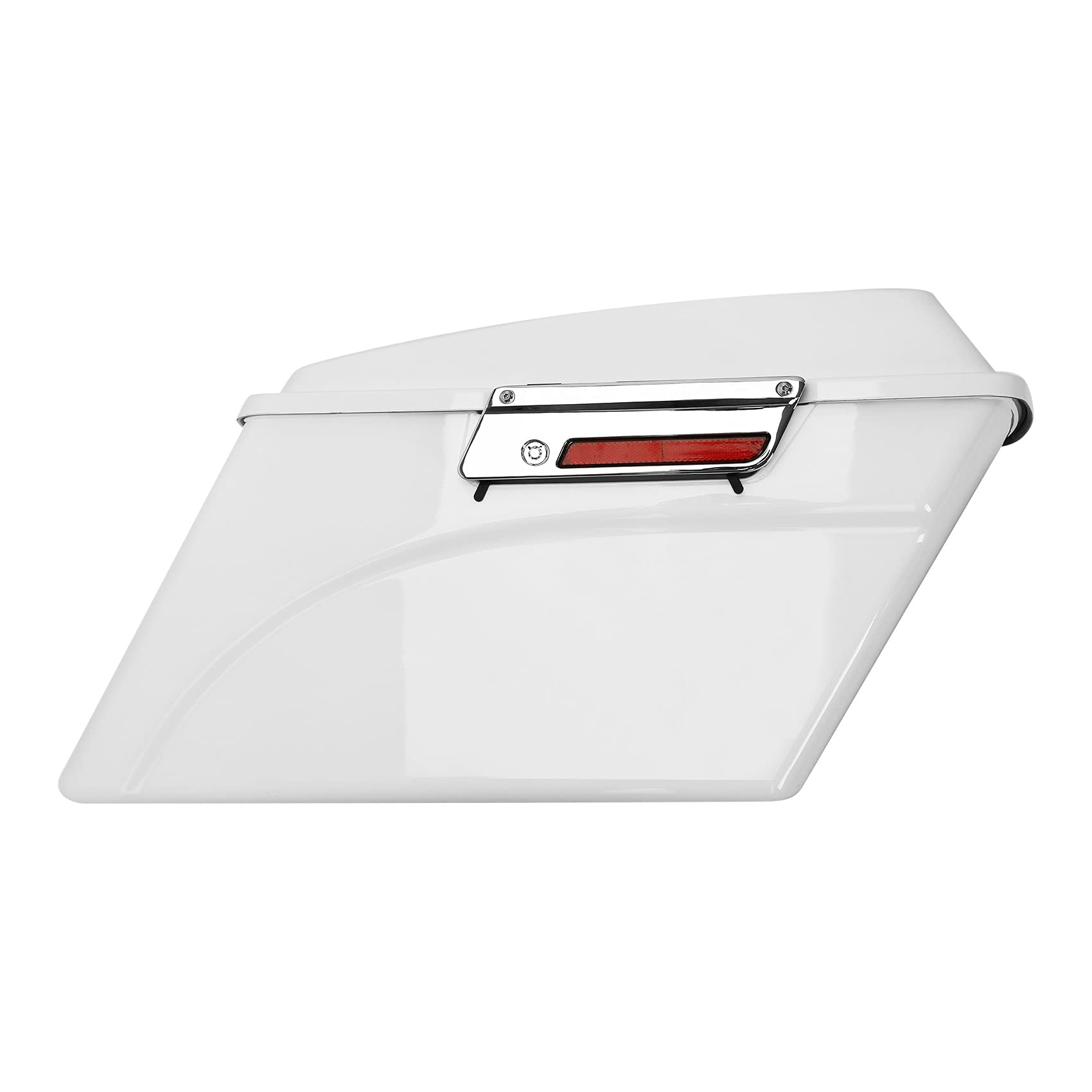 XFMT White Hard Motorcycle Saddlebags & Trunk for Harley Touring Models (Road King, Street Glide, Road Glide, Electra Glide Ultra Classic 1994-2013) - Durable Waterproof Storage for Long Rides & Road Trips