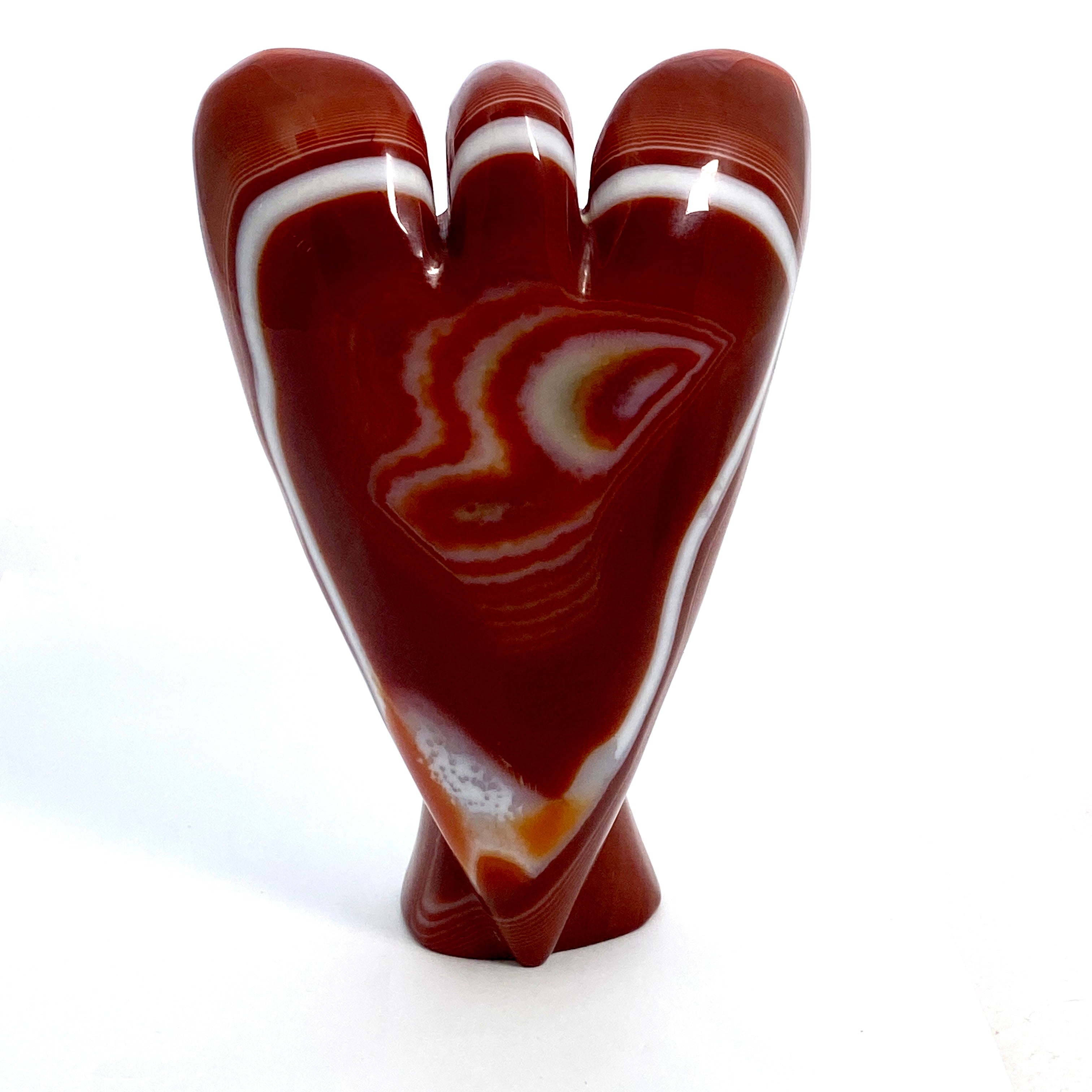 Red Sardonyx Angel RSA 01 Pendant - Genuine Gemstone Jewelry for Women, Elegant Necklace Gift for Birthday & Anniversary - Perfect for Special Occasions & Everyday Wear