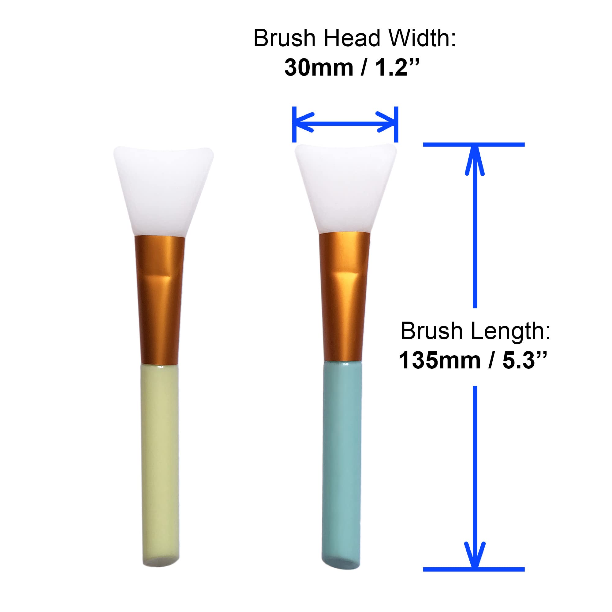 20 Pcs Silicone Makeup Brushes - Soft, Durable & Easy Clean Makeup Applicators for Foundation, Eyeshadow & Blending - Perfect for Professional Artists, Beginners & DIY Beauty Enthusiasts