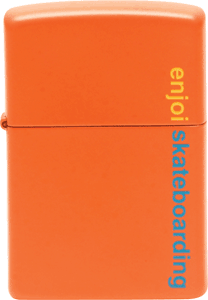 Enjoi Ignition Zippo Lighter - Windproof Refillable Metal Lighter in Vibrant Orange | Perfect for Camping, Outdoor Adventures & Everyday Carry (EDC)