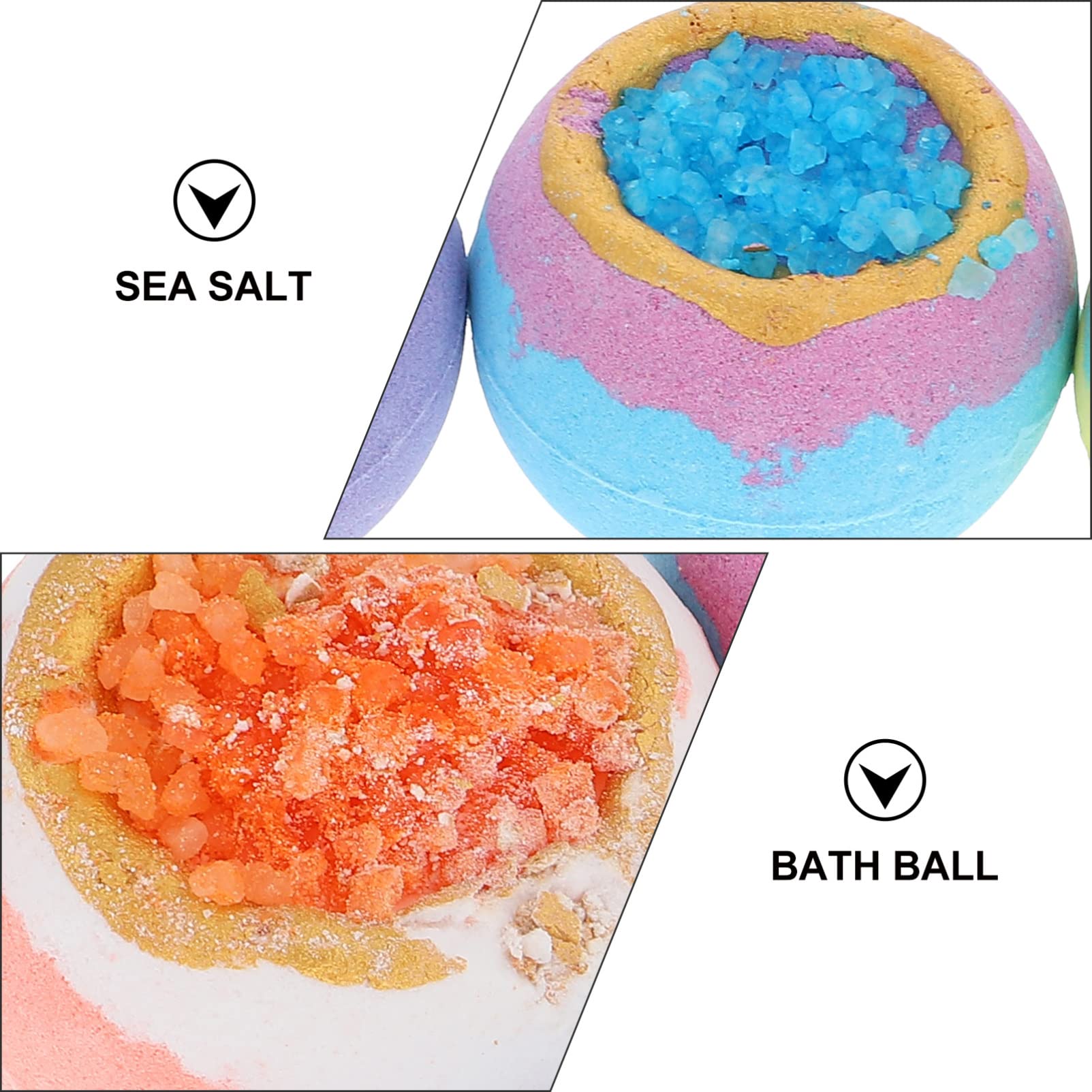 4-Piece Aromatherapy Bath Salt Balls with Essential Oils - Relaxing Bubble Bath Bombs for Kids & Adults - Perfect for Spa Nights, Stress Relief & Gift Giving