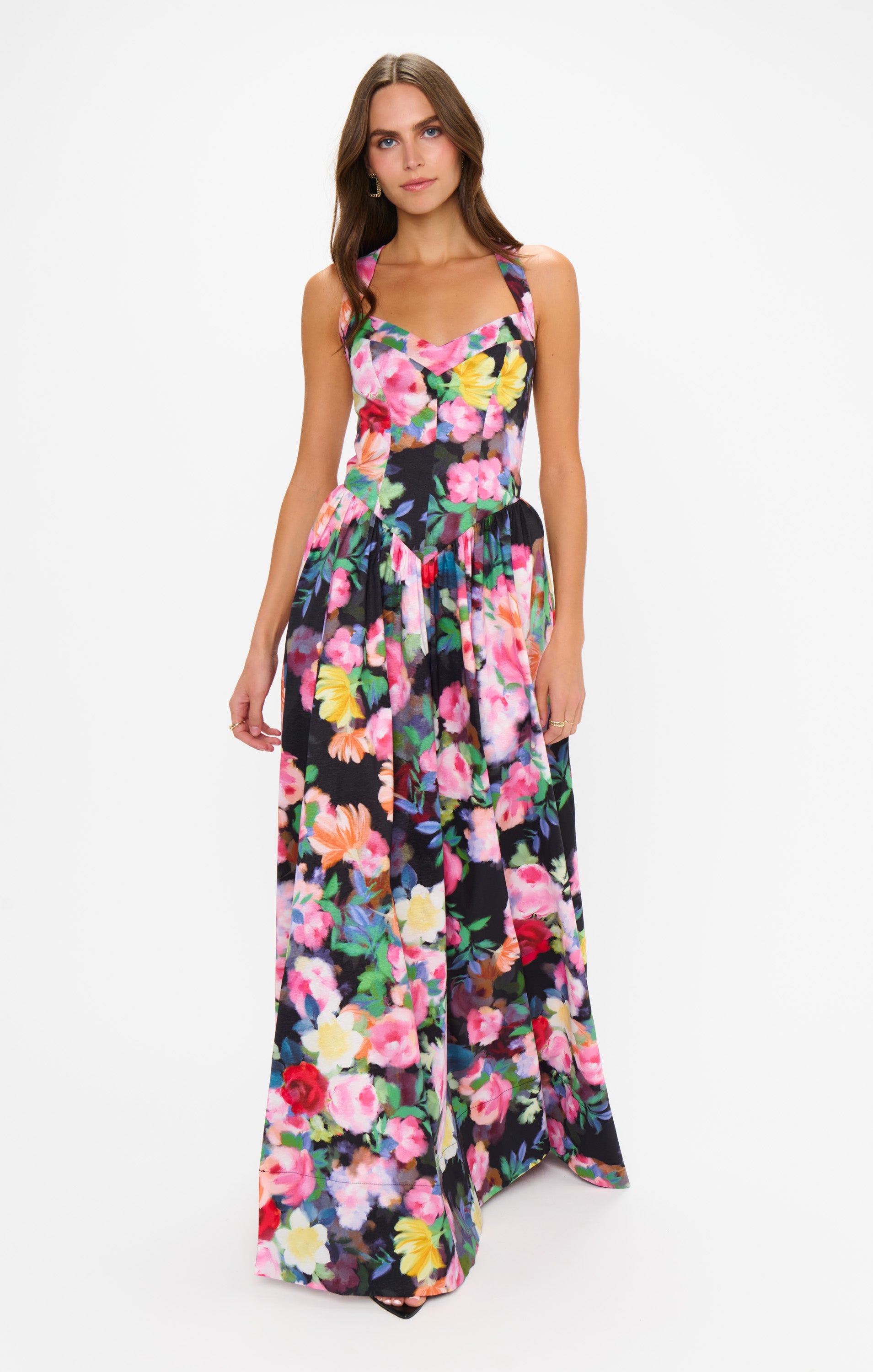 Abigail Maxi Dress - Elegant Moonlit Garden Gala Taffeta Evening Gown for Women | Perfect for Weddings, Prom, Formal Events & Special Occasions