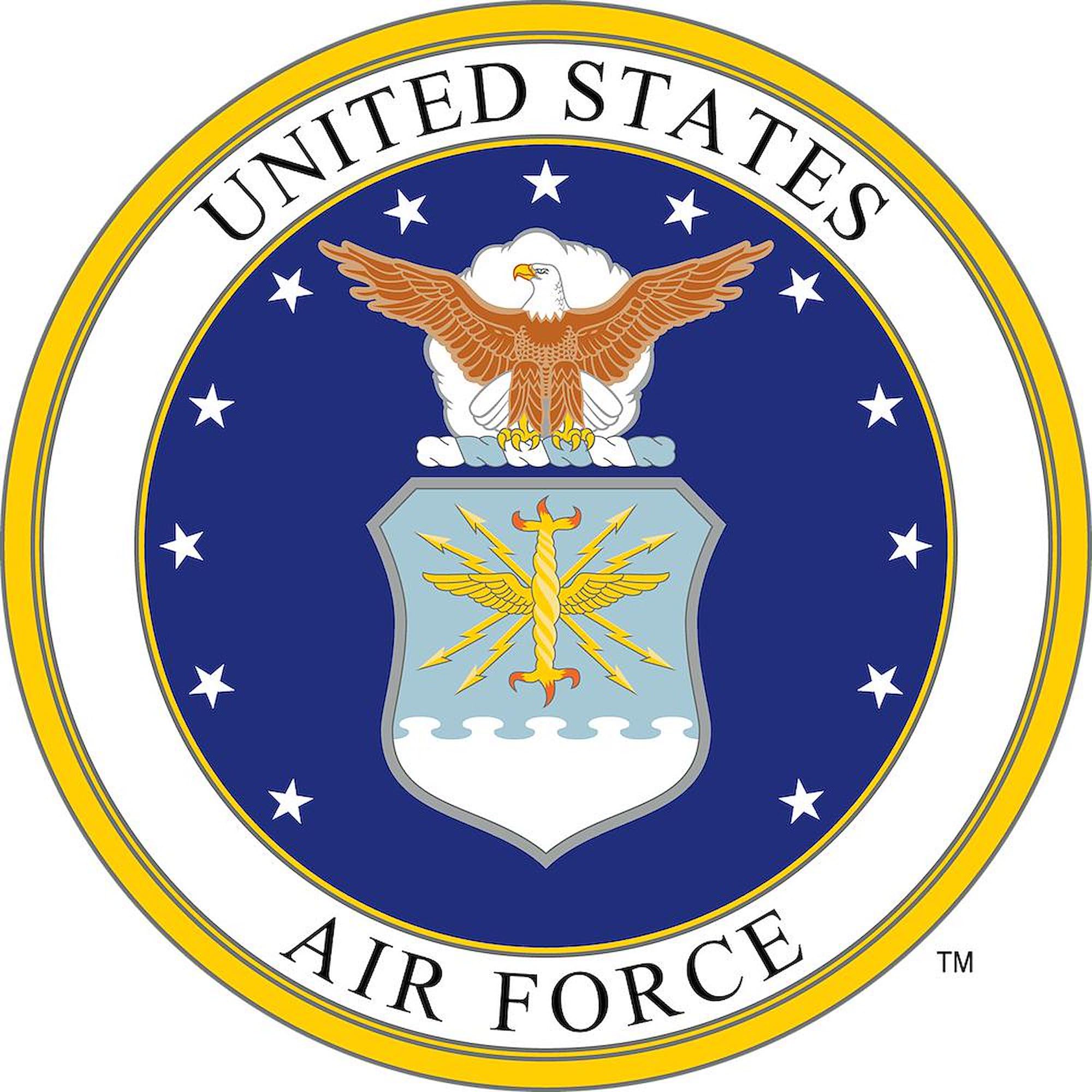 US Air Force Decorative Area Rug - Non-Slip Fabric Throw Rug for Living Room, Bedroom, Office | Patriotic Military Home Decor Gift
