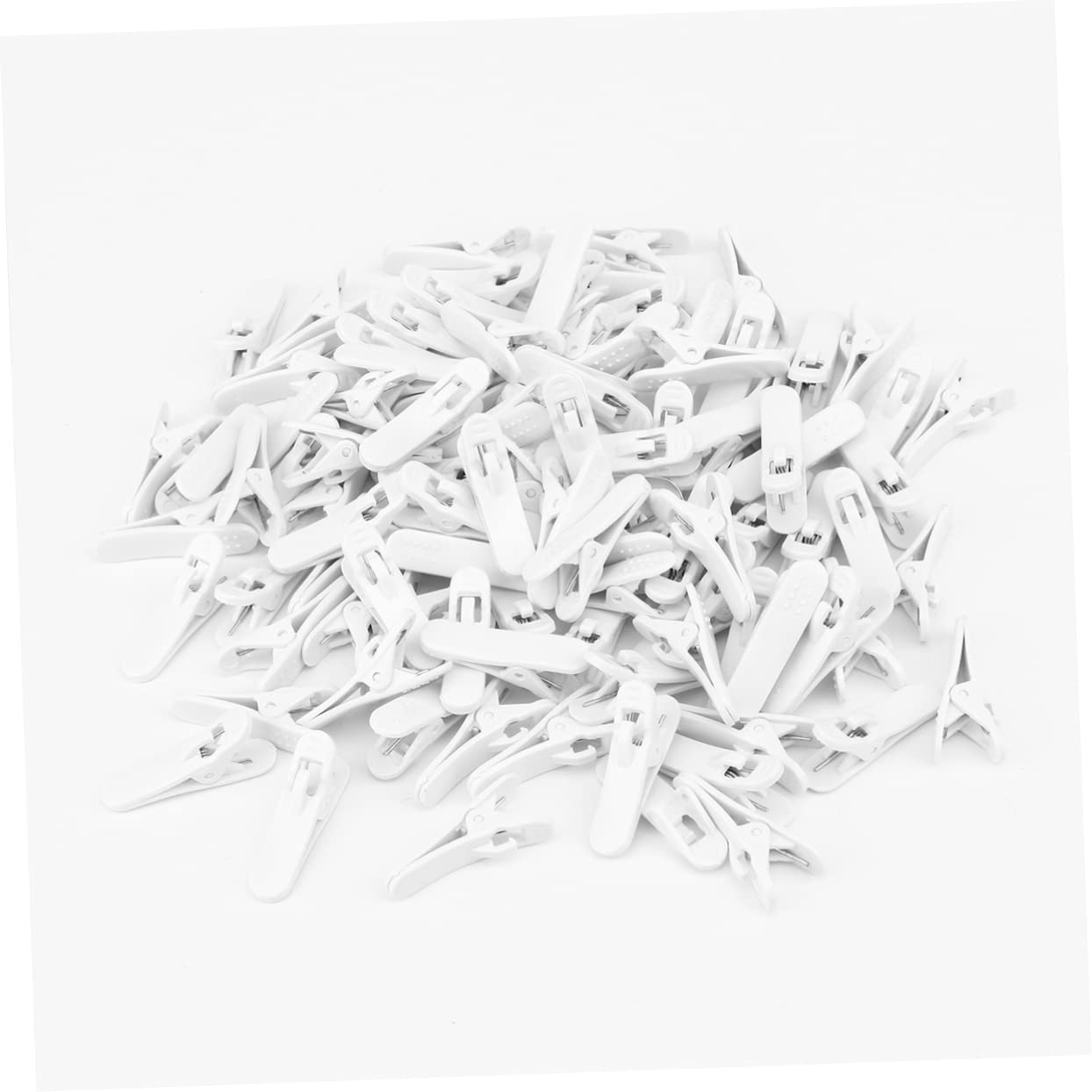 100pcs Alligator Clamp Cable Clips for Headphones, Earphones, MP3 Players & Walkie-Talkies - Secure Wire Management for Sports, Work & Travel Accessories