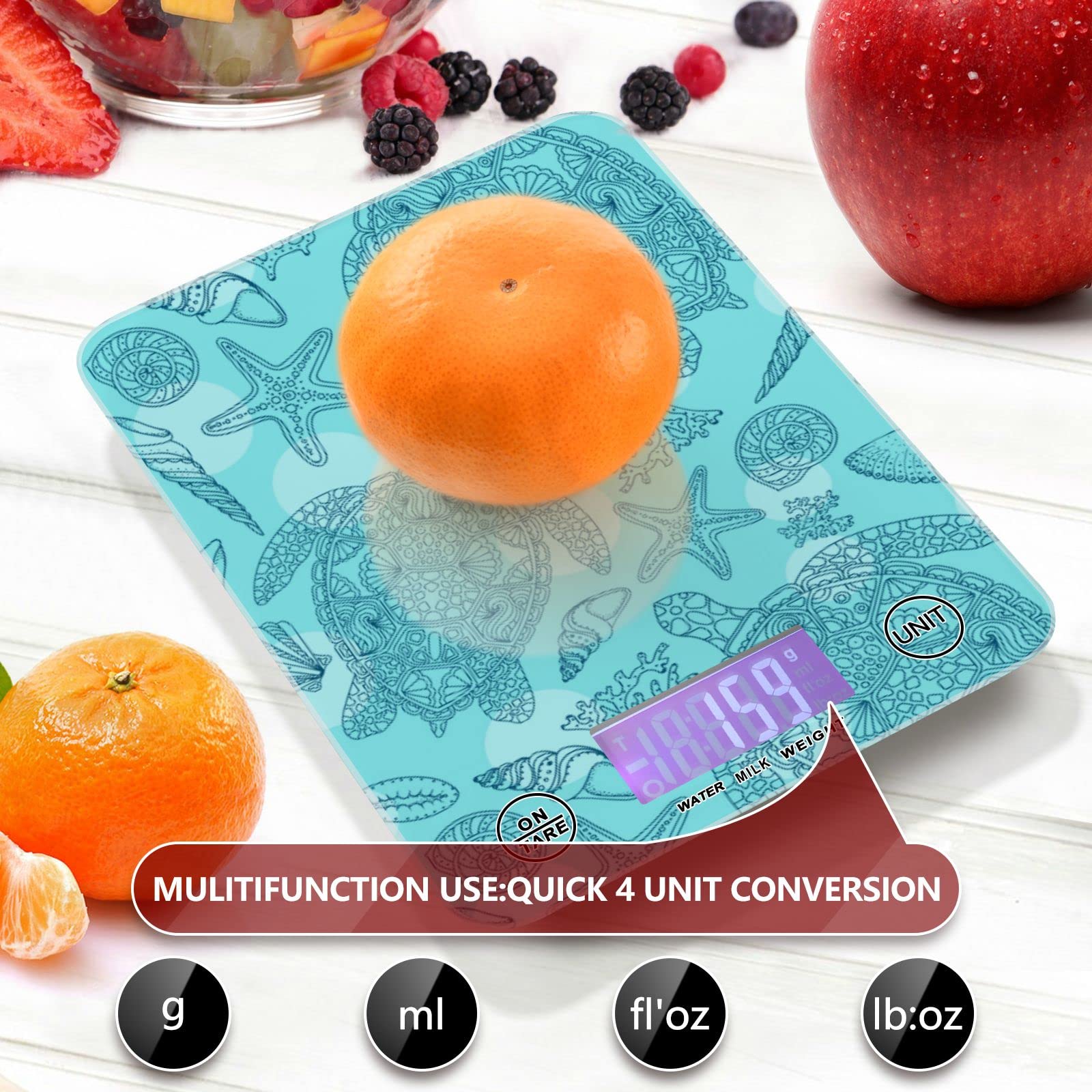 Precision Digital Kitchen Scale for Baking, Cooking & Weight Loss - Measures in Ounces & Grams - Perfect for Meal Prep, Portion Control & Healthy Eating