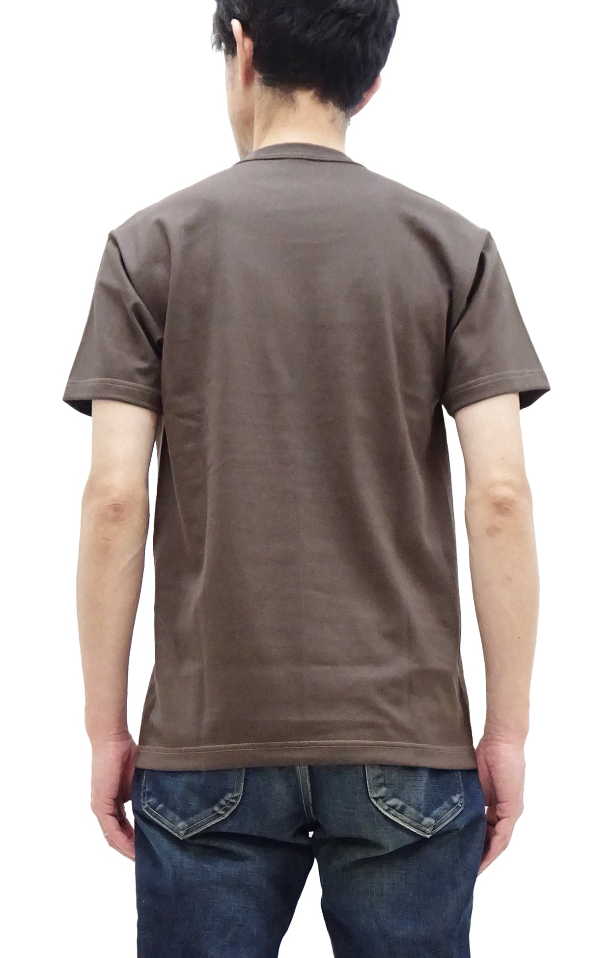 TOYS McCOY Men's Steve McQueen Vintage Pocket T-Shirt | Short Sleeve Loopwheeled Cotton Tee | TMC2410 021 Faded Dark Charcoal | Casual Wear & Retro Style Fashion