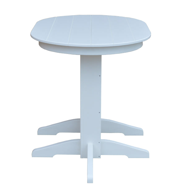 Modern Oval Counter Table for Kitchen & Bar - Stylish Dining & Entertaining Solution - Perfect for Breakfast Nook, Kitchen Island or Home Bar Setup