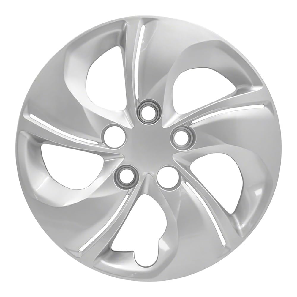 15 Inch Silver Hubcaps for 2013-2015 Honda Civic - Snap On Wheel Covers for Standard Steel Wheels | Durable Rim Protection & Stylish Upgrade for Daily Driving & Commuting
