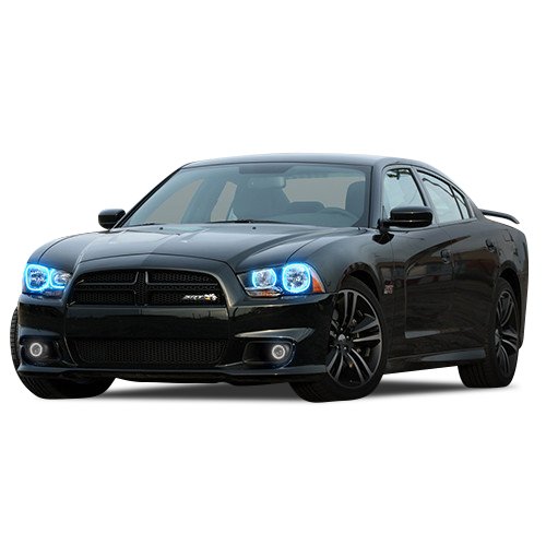 Flashtech V.3 RGB Color Changing LED Halo Ring Headlight Kit - Compatible with Dodge Charger 2011-2014 | Multi-Color Customization for Enhanced Night Driving & Car Shows