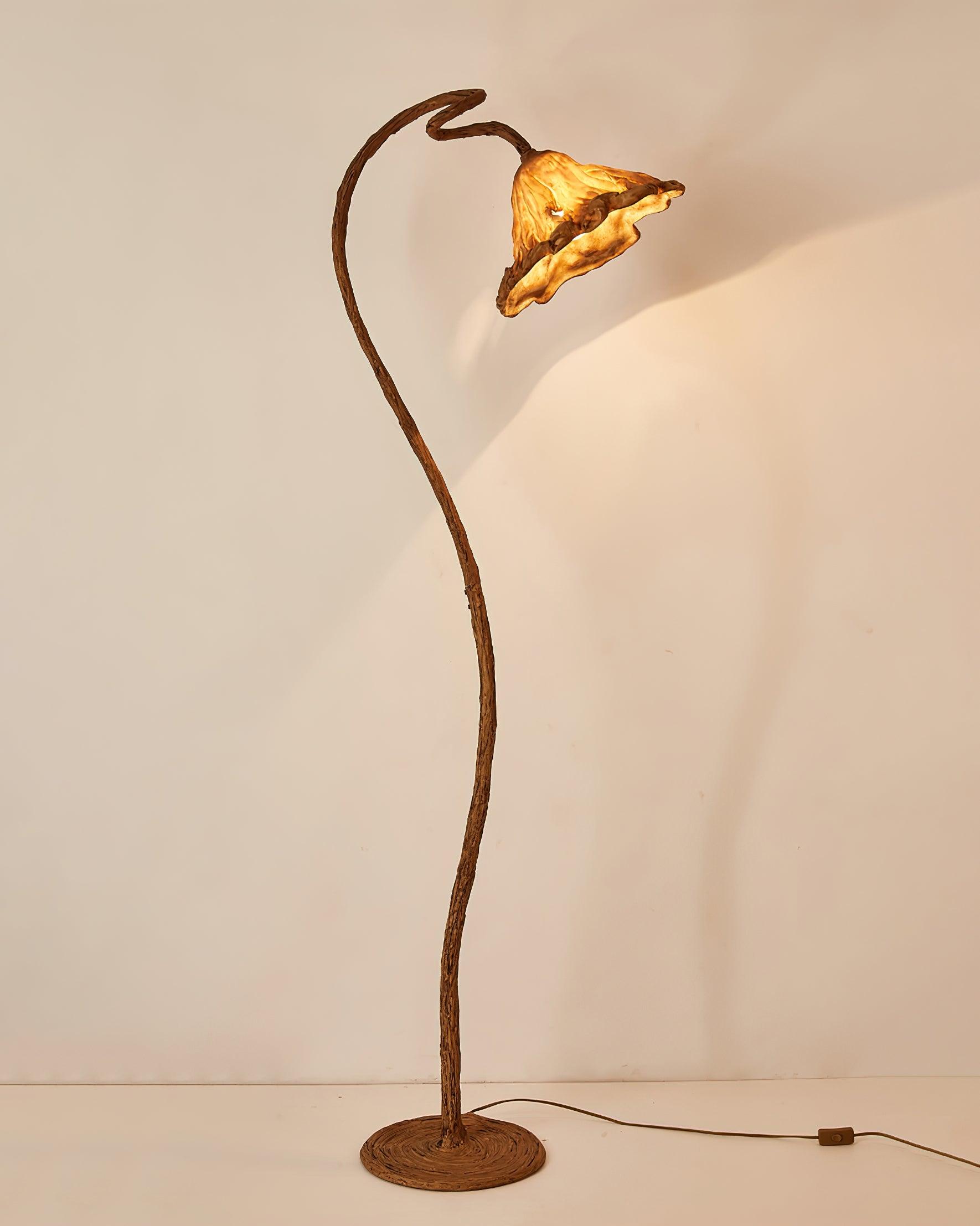 Elegant Lotus Leaf Floor Lamp - Modern Home Decor Lighting for Living Room, Bedroom & Office - Adjustable Brightness & Energy Efficient LED Bulb Included