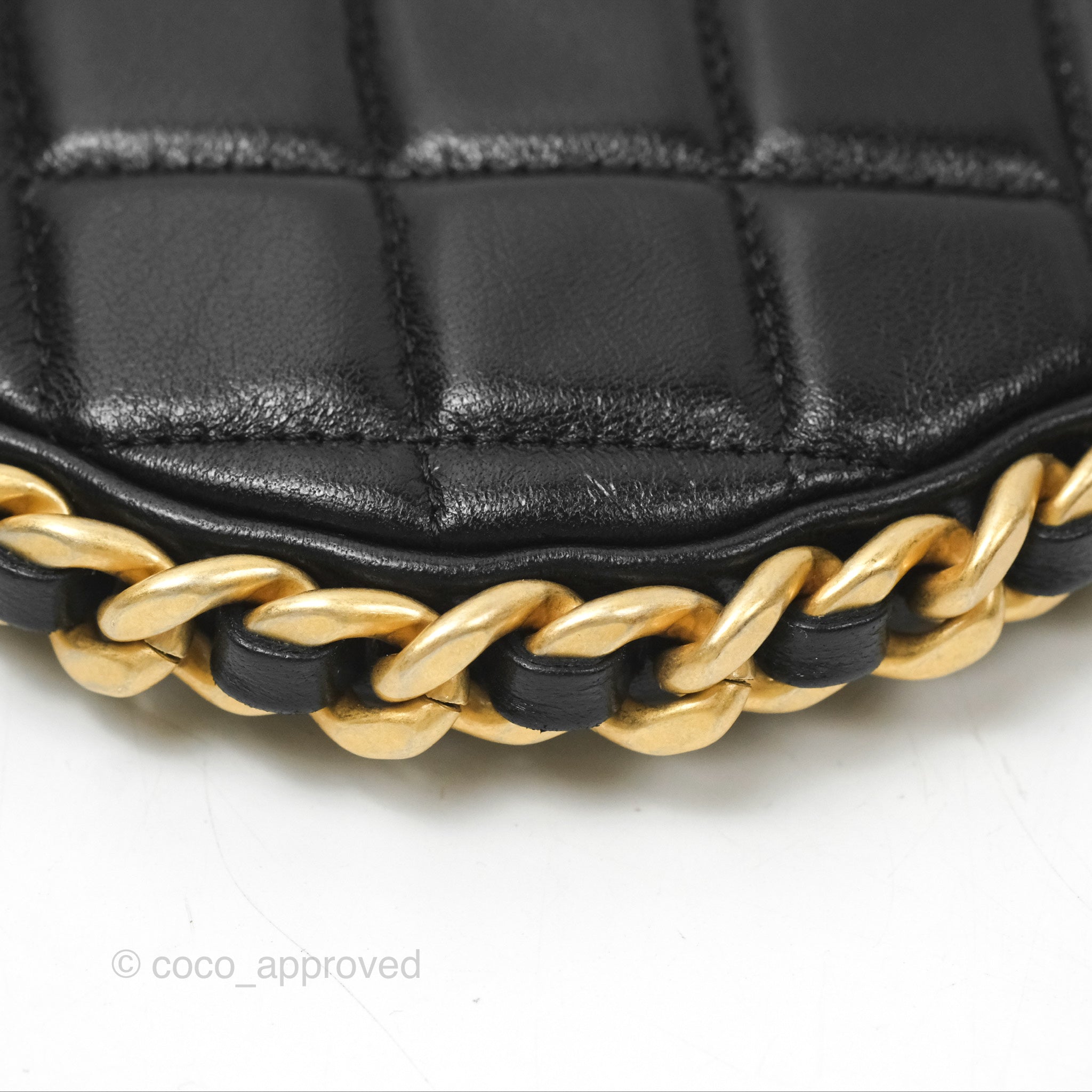 Chanel Chain Around Hobo Bag Black Lambskin Leather with Aged Gold Hardware 23B - Luxury Shoulder Bag for Women, Perfect for Evening Parties & Date Nights