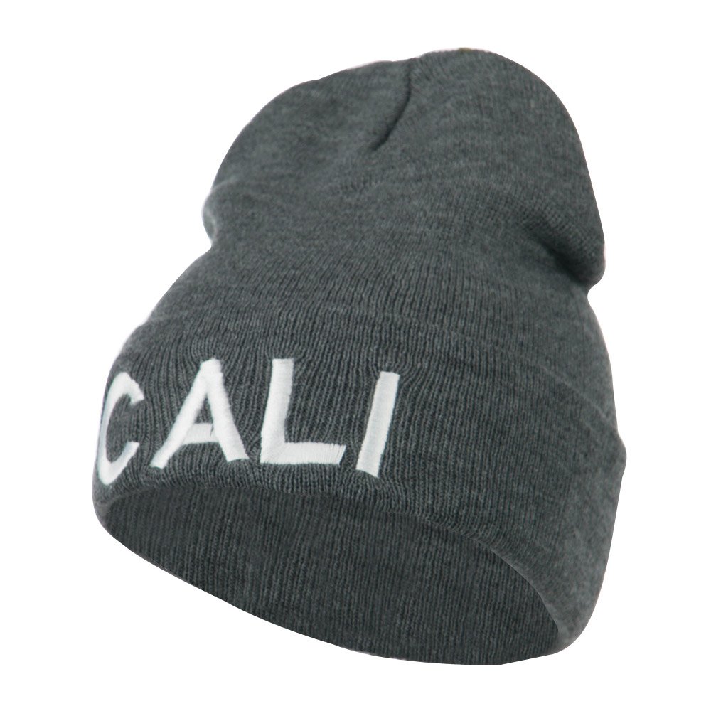 California Embroidered Beanie Hat - Trendy Winter Knit Cap with Stylish Embroidery for Men & Women - Perfect for Outdoor Activities, Skiing, and Casual Streetwear