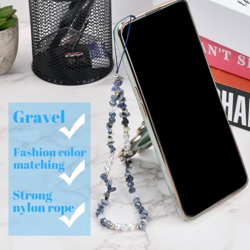 2-Piece Bohemian Phone Charm Set - Crystal Phone Strap & Pendant Chain - Anti-Loss Phone Accessories with Jewelry Decor - Perfect for iPhone, Samsung & Smartphones (Gift, Party, Everyday Use)