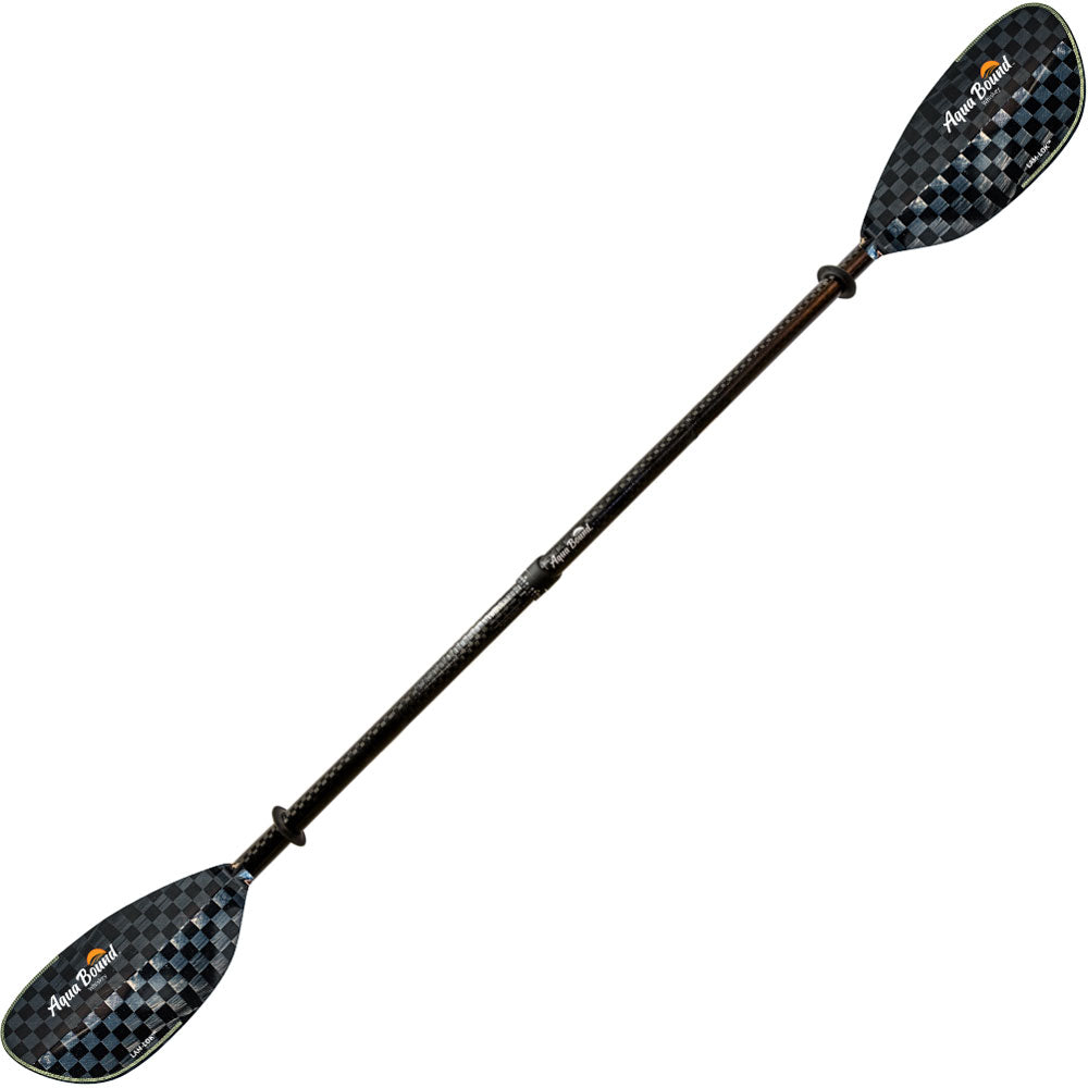 Aqua Bound Whiskey Carbon Straight Shaft Versa Lok 2-Piece Kayak Paddle - Lightweight & Durable for Touring, Fishing & Recreational Kayaking