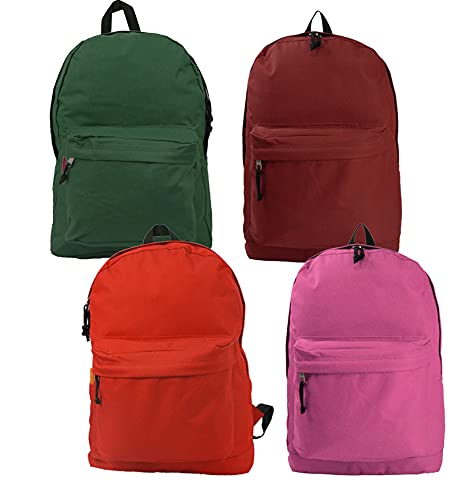 K-Cliffs Wholesale 18 Inch Classic Backpack - Durable School Bookbag for Students, Bulk Pack of 24 - Perfect for School, College, Travel & Everyday Use