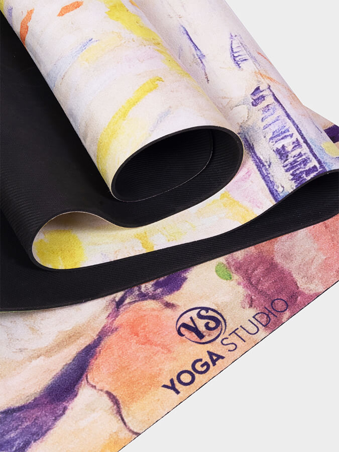 Eco-Friendly Vegan Suede Microfiber Yoga Mat 4mm - Non-Slip, Cushioned for Hot Yoga, Pilates & Home Workouts - Perfect for Beginners & Professionals