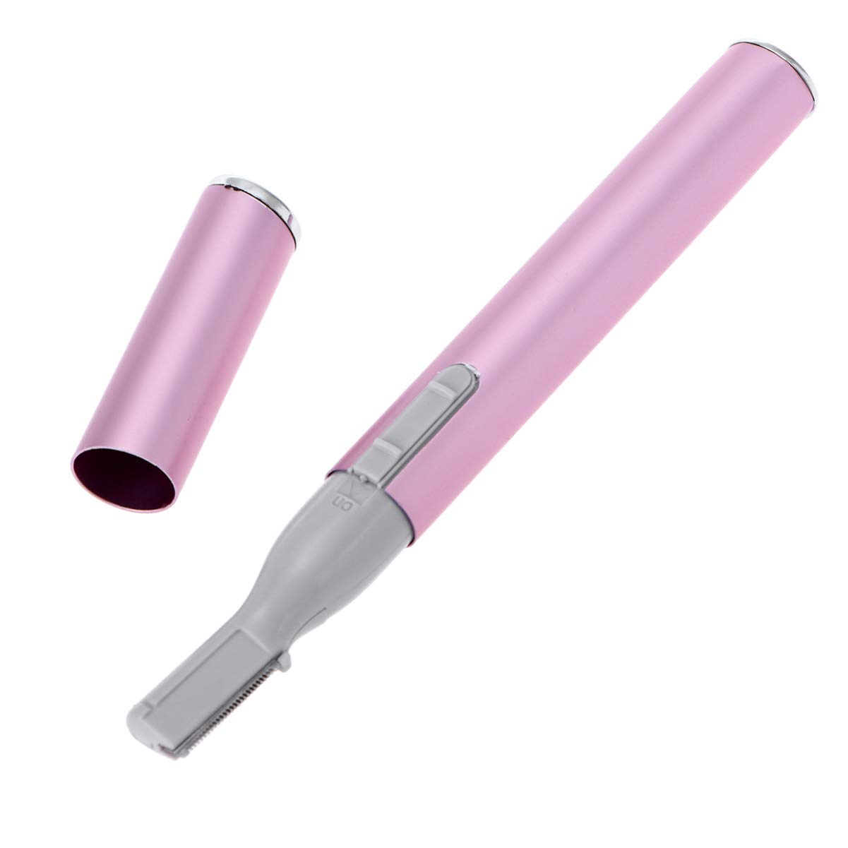 3pcs Electric Eyebrow Trimmer & Facial Hair Remover for Women - Painless Eyebrow Scissors & Shaver with Precision Blades, Pink | Perfect for Eyebrow Shaping, Facial Hair Removal & Grooming at Home