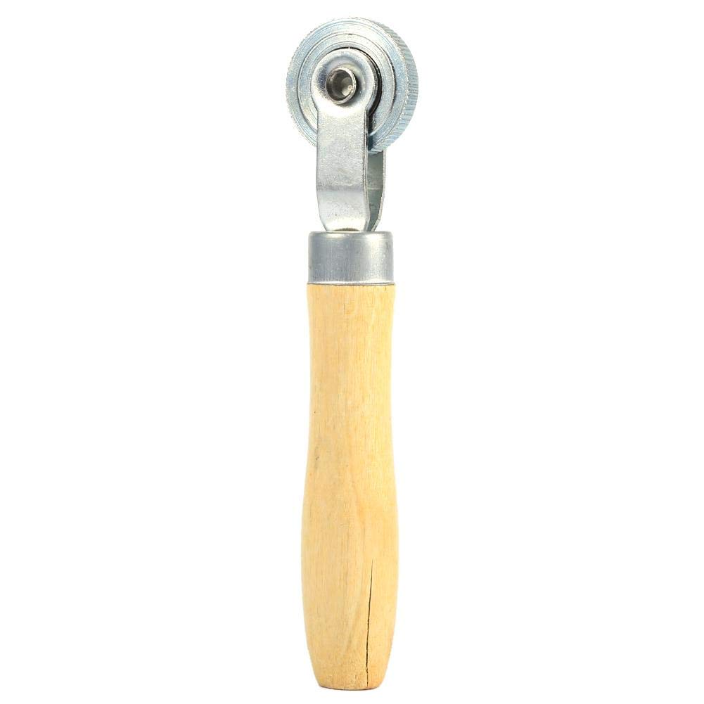 Senyar Car Tire Repair Kit - Wooden Handle Puncture Patch Tool with Tube Stitch & Roller Bearing - Emergency Flat Tire Fix for Cars, Trucks, Motorcycles (Roadside & Garage Use)