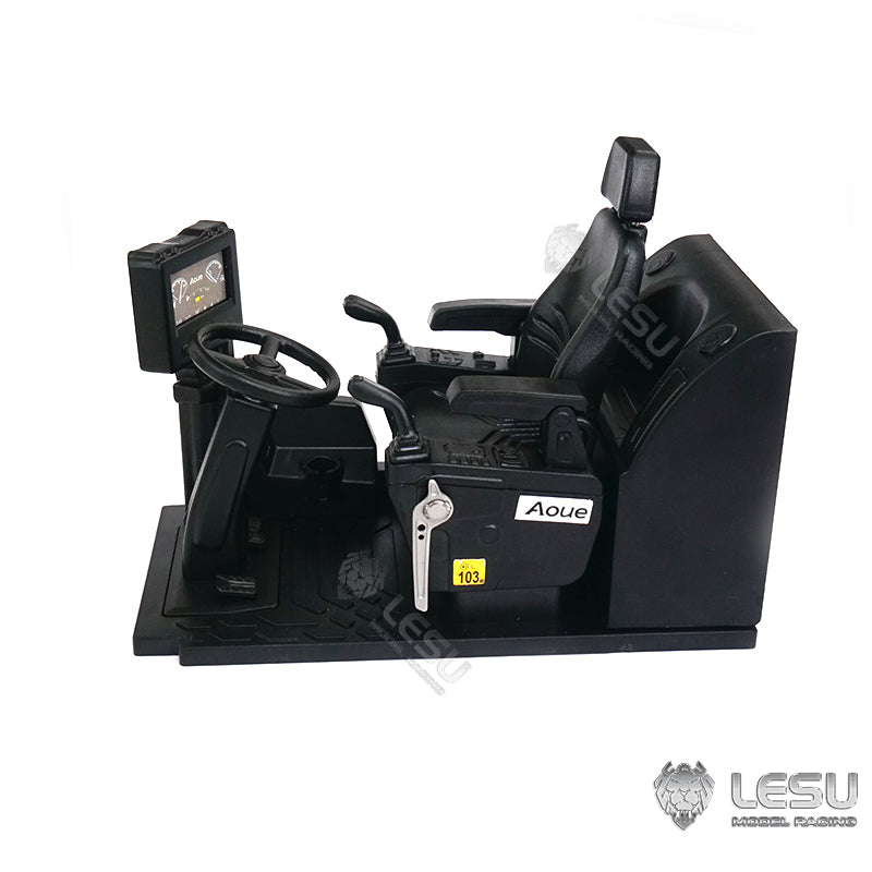 LESU 1/14 RC Hydraulic Excavator ET30H AC360 C374 Steering Wheel - Realistic Cabin Decoration for Construction Vehicle Models | Perfect for RC Toy Enthusiasts & Collectors