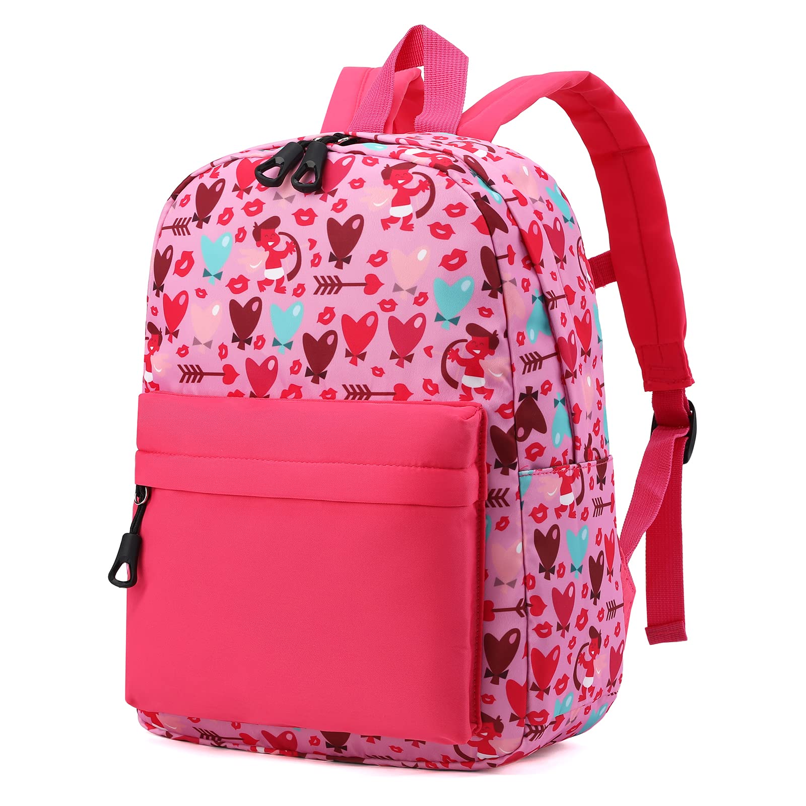 Toddler Backpack for Boys & Girls - Cute Preschool Backpack with Adjustable Chest Strap (Heart Arrow Design) - Perfect for Daycare, Travel & Kindergarten Essentials