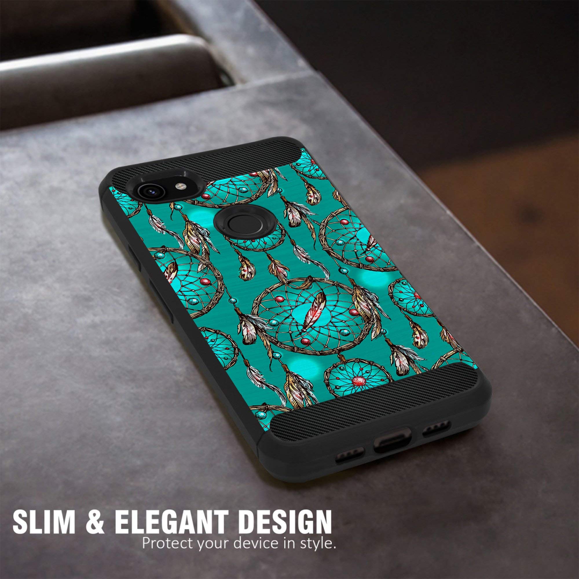 Google Pixel 3A XL Case - Tribal Floral TPU Cover for Protection | Travel & Daily Use