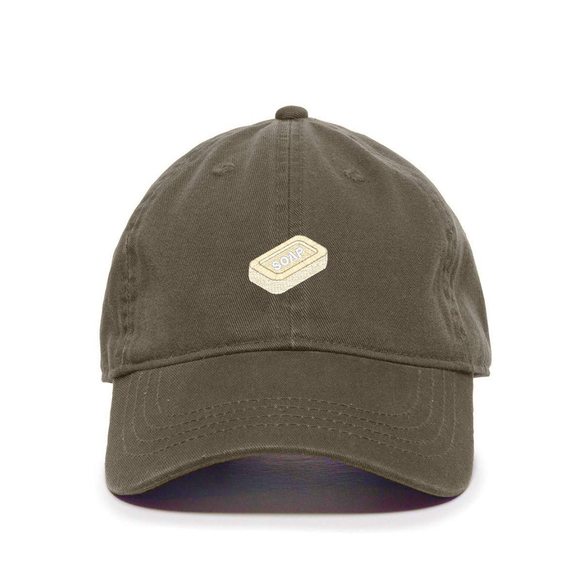 Baseball Cap with Hand Soap Embroidery - Adjustable Cotton Dad Hat for Men - Perfect for Baseball Games, Outdoor Activities & Casual Wear