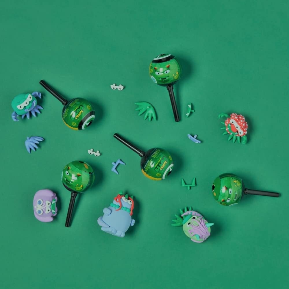 Keycraft 9033549 Lolli Putti Monster Maker Putty - Pack of 12, Fun Sensory Play Dough for Kids, Creative DIY Slime Toy for Stress Relief & Party Favors, Perfect for Classroom Activities & Birthday Gifts