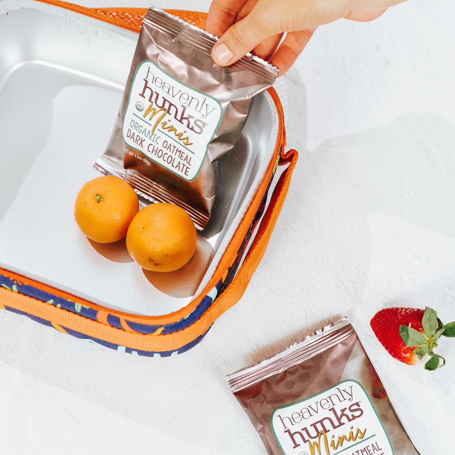 Organic Oatmeal Dark Chocolate Hunks - 16 Pack for Snacking