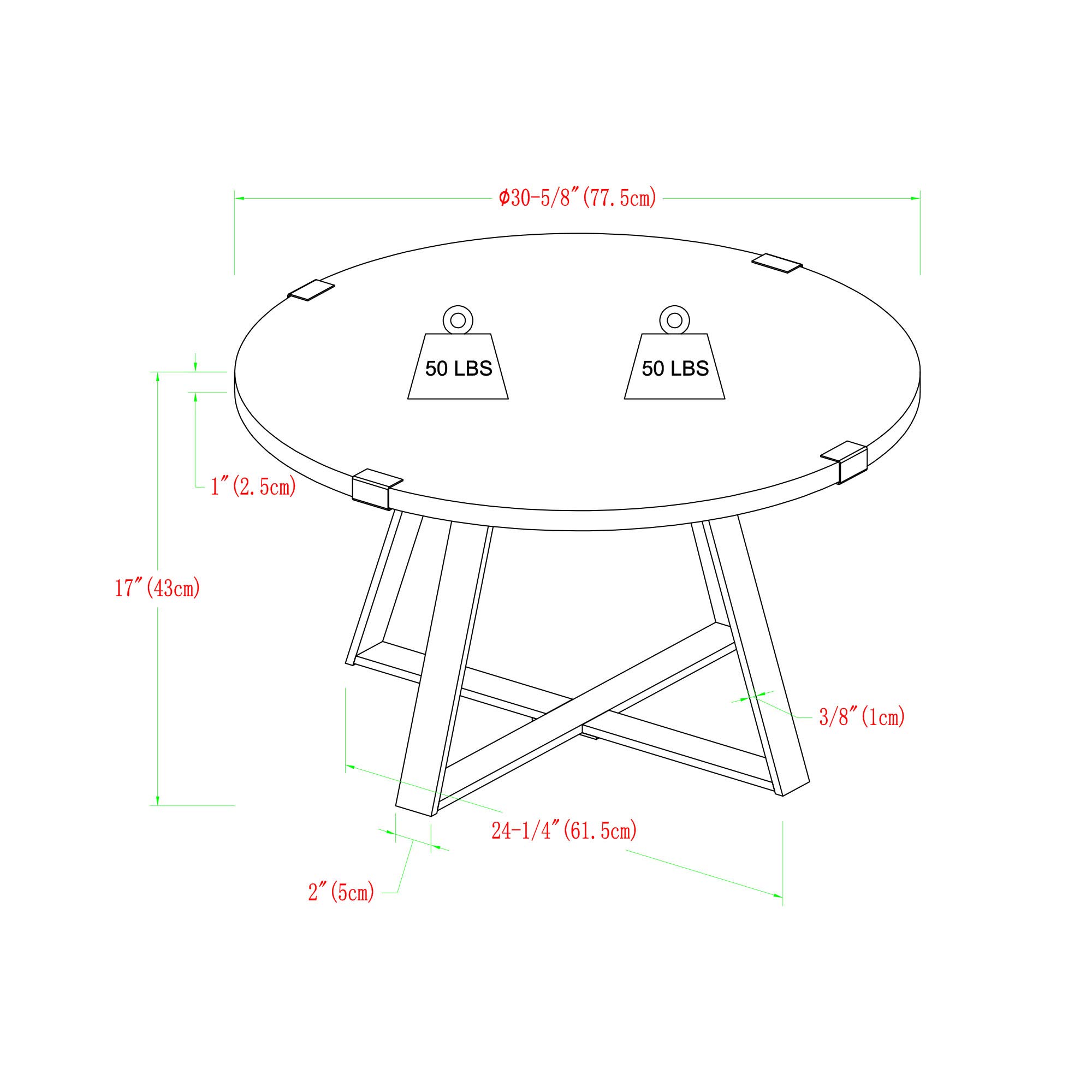 Modern Metal Coffee Table 30