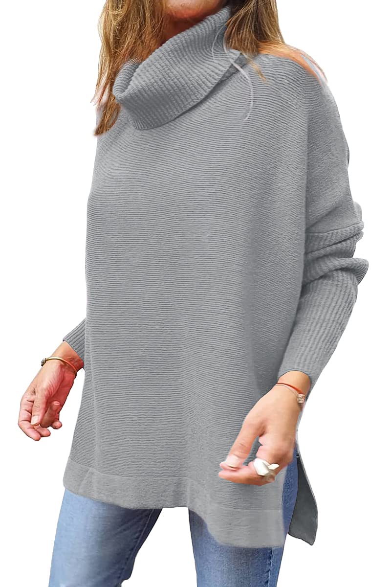 EFAN Women's Oversized Turtleneck Sweater - Soft Long Sleeve Pullover Winter Tunic Top for Fall & Winter 2025 - Cozy Casual Outfit for Work, Travel and Holiday Gatherings