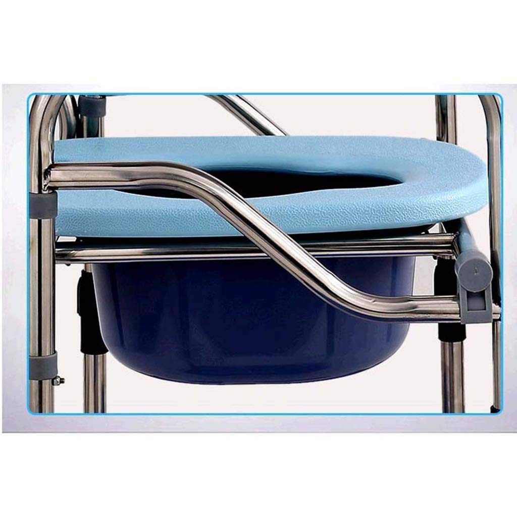 Foldable Commode Toilet Chair - Portable Lightweight Camping Toilet for Travel, Hunting & Fishing | Compact Household Mobile Toilet for Elderly, Outdoor Adventures & Emergency Use