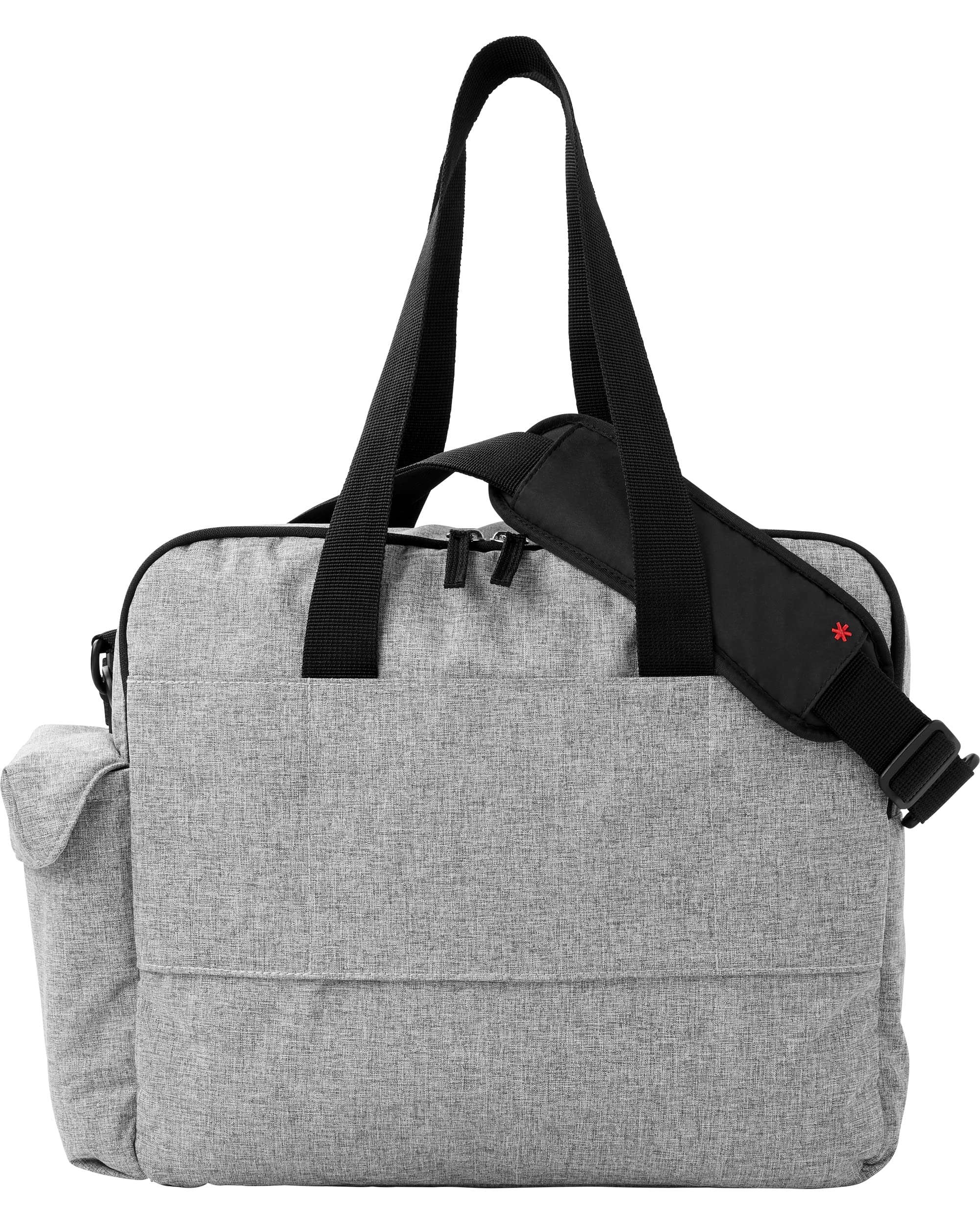 Skip Hop Diaper Bag Backpack - Extra Large Capacity Baby Bag with Changing Pad & Stroller Straps | Grey Melange Weekender for Travel, Outings & Daily Use with Toddlers