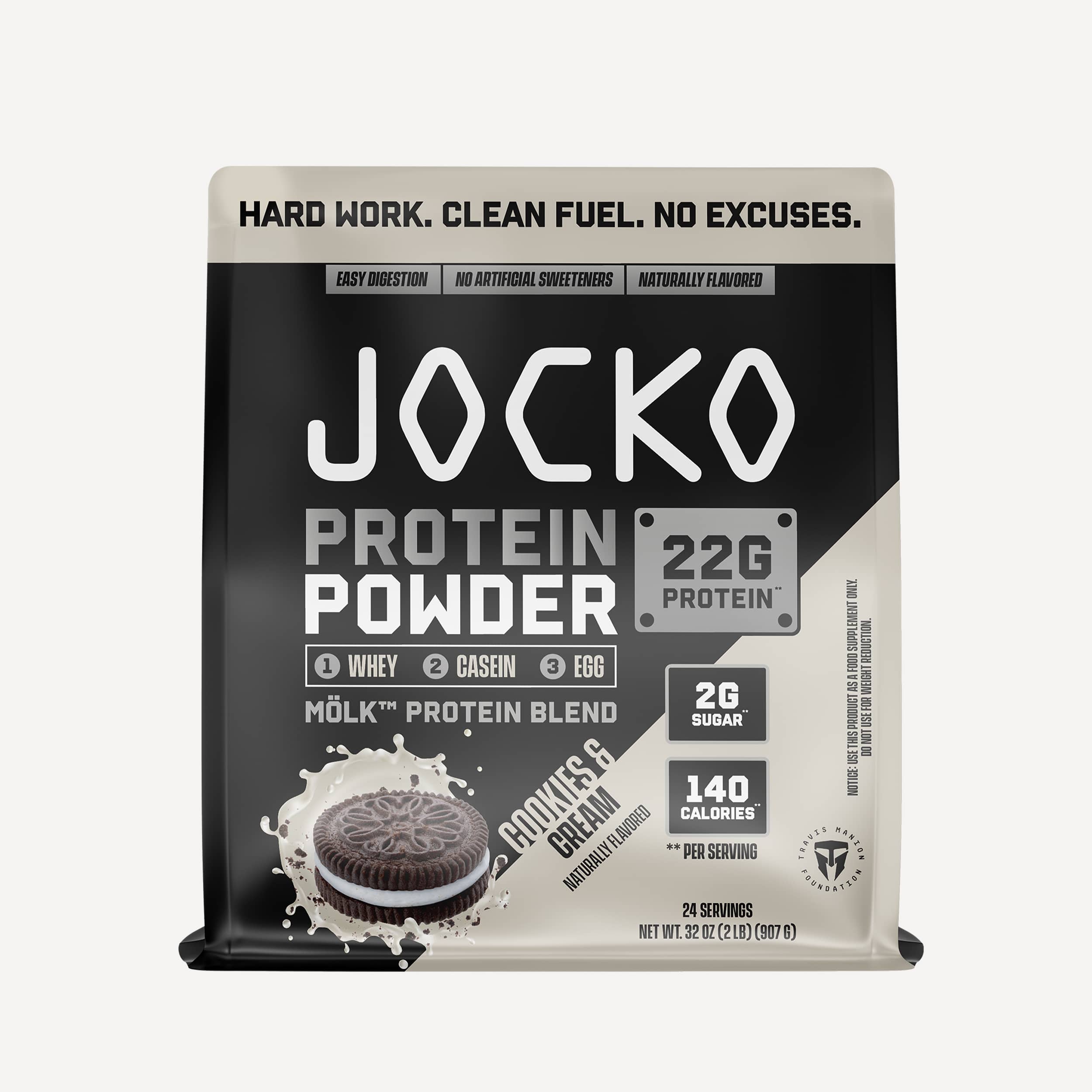 JOCKO MÖLK Premium Whey Protein Powder - 25g Protein per Serving, Low Sugar, Keto Friendly - Perfect for Post-Workout Recovery, Muscle Building & Healthy Lifestyle