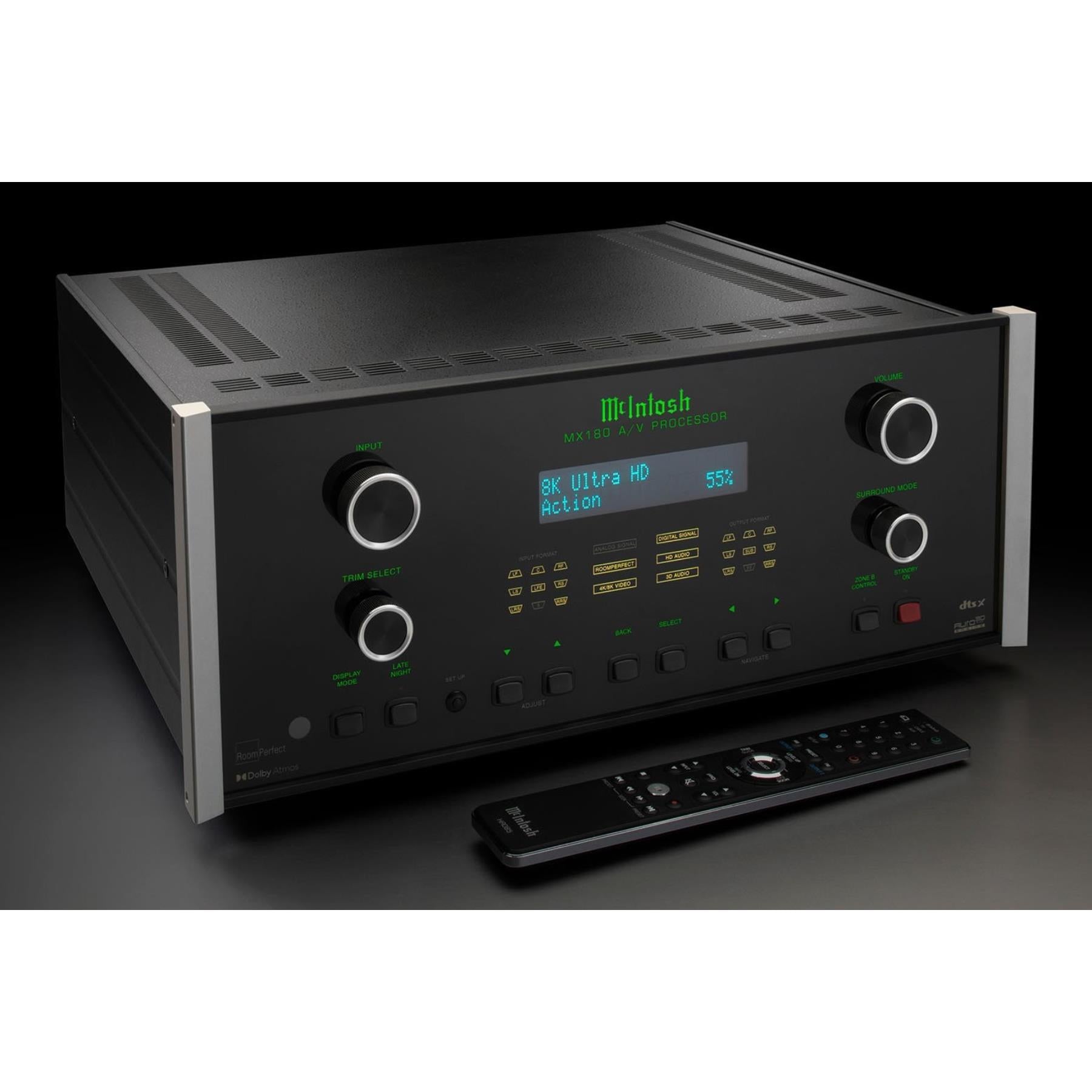 McIntosh MX180 8K Ultra HD AV Processor - Premium Home Theater Audio Video Receiver for Dolby Atmos & DTS:X - Perfect for Movie Nights & Gaming Setup