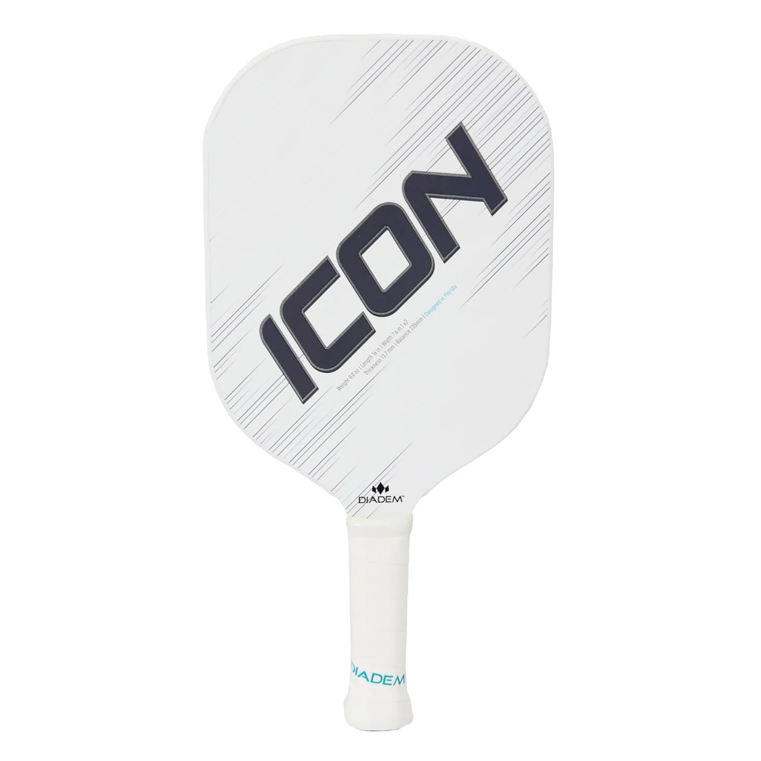 Diadem Icon V2 Pickleball Paddle - Premium Carbon Fiber Paddle with Cushion Grip for Competitive Play & Outdoor Recreation