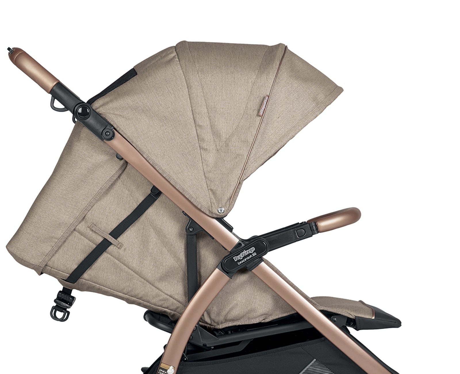 Peg Perego Booklet 50 Travel System Stroller - Lightweight Compact Baby Stroller with Car Seat | Perfect for Travel, Shopping & Daily Use