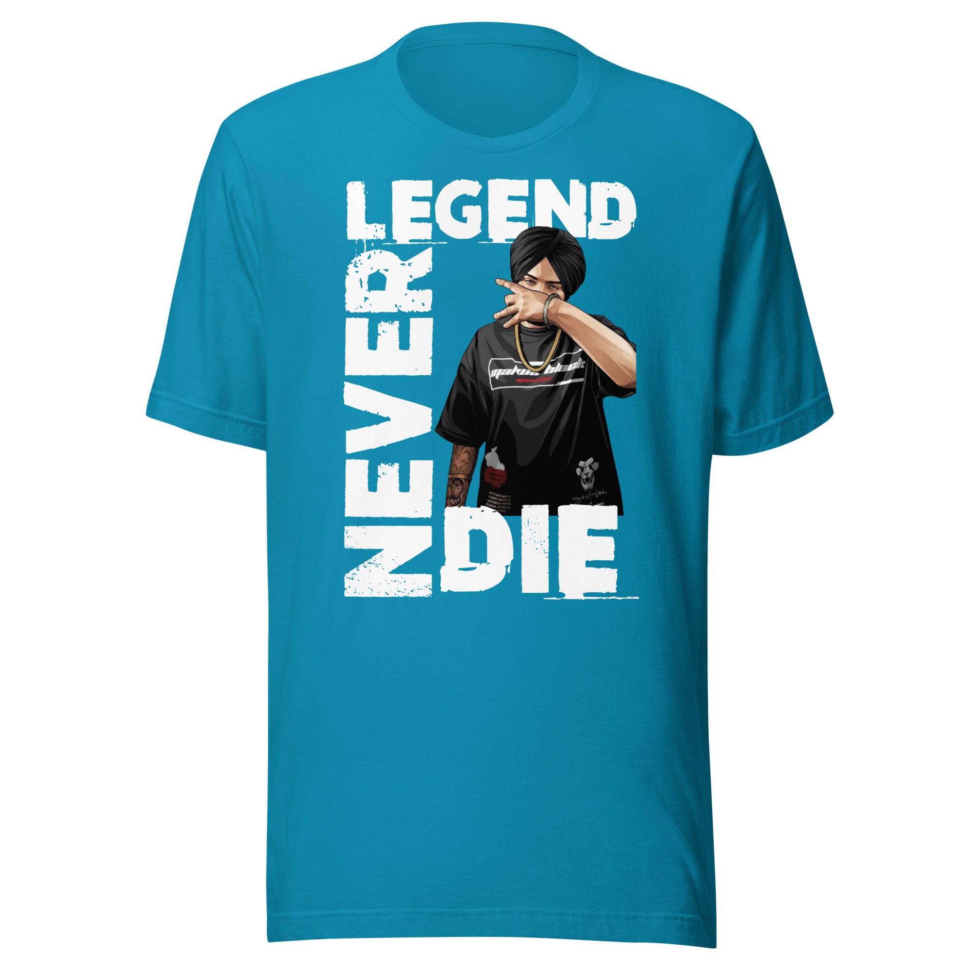 Sidhu Moosewala Legends Never Die Unisex T-Shirt - Comfortable Cotton Tee for Men & Women - Perfect for Concerts, Casual Wear & Fan Merchandise