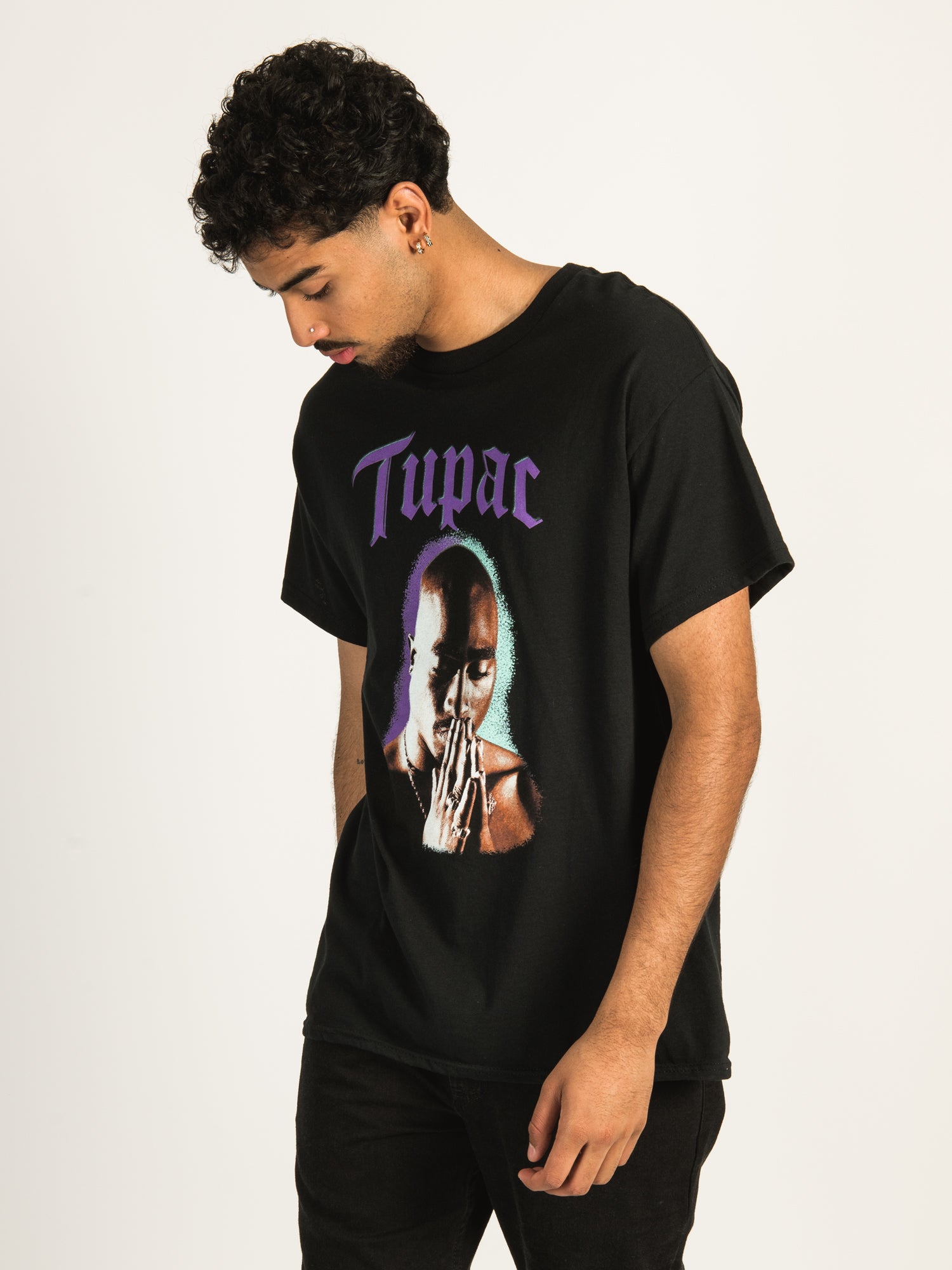 2Pac Purple Pray T-Shirt - Vintage Hip Hop Rap Music Tee for Men & Women - Perfect for Concerts, Streetwear & Casual Outfits