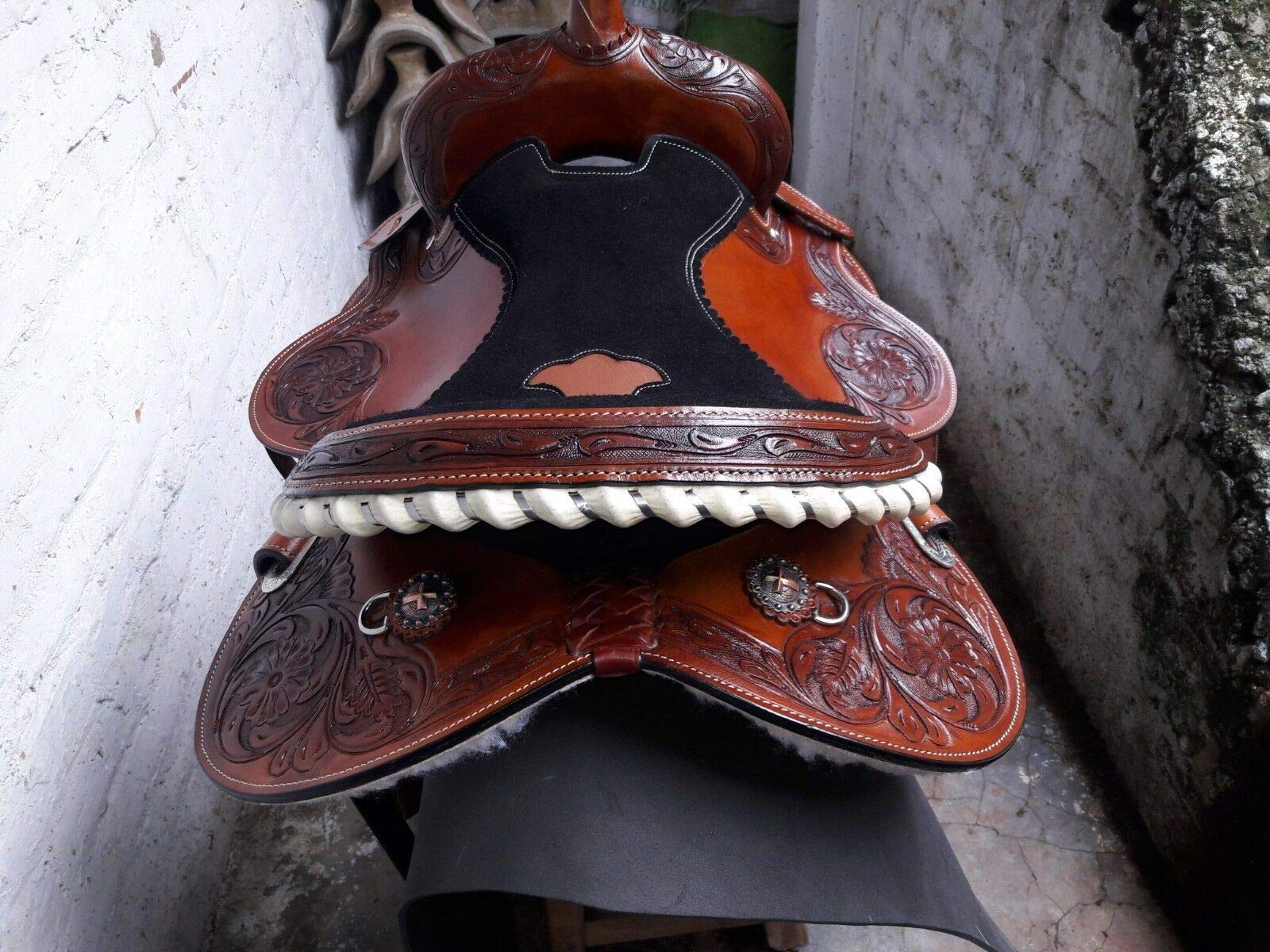 Premium Western Barrel Racing Saddle for Youth & Kids - Lightweight, Durable & Comfortable for Rodeo, Trail Riding & Competitions