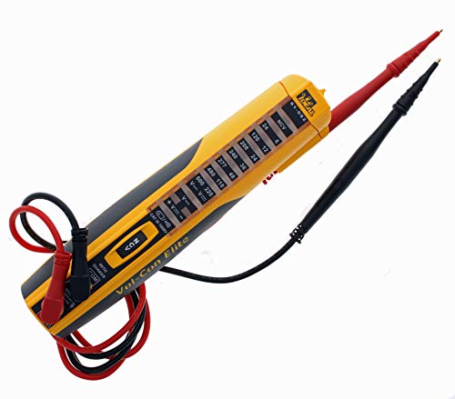 IDEAL INDUSTRIES INC. 61-092 Vol-Con Elite Voltage Tester - AC/DC Voltage Detector with Vibration Alert, CAT III 1000V Safety Rated - Perfect for Electricians, HVAC Technicians & Home Electrical Testing
