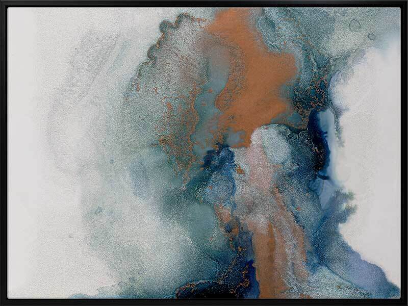Dust and Sky II Canvas Art Print - Modern Abstract Wall Decor for Living Room, Bedroom & Office - Perfect for Home & Office Decor
