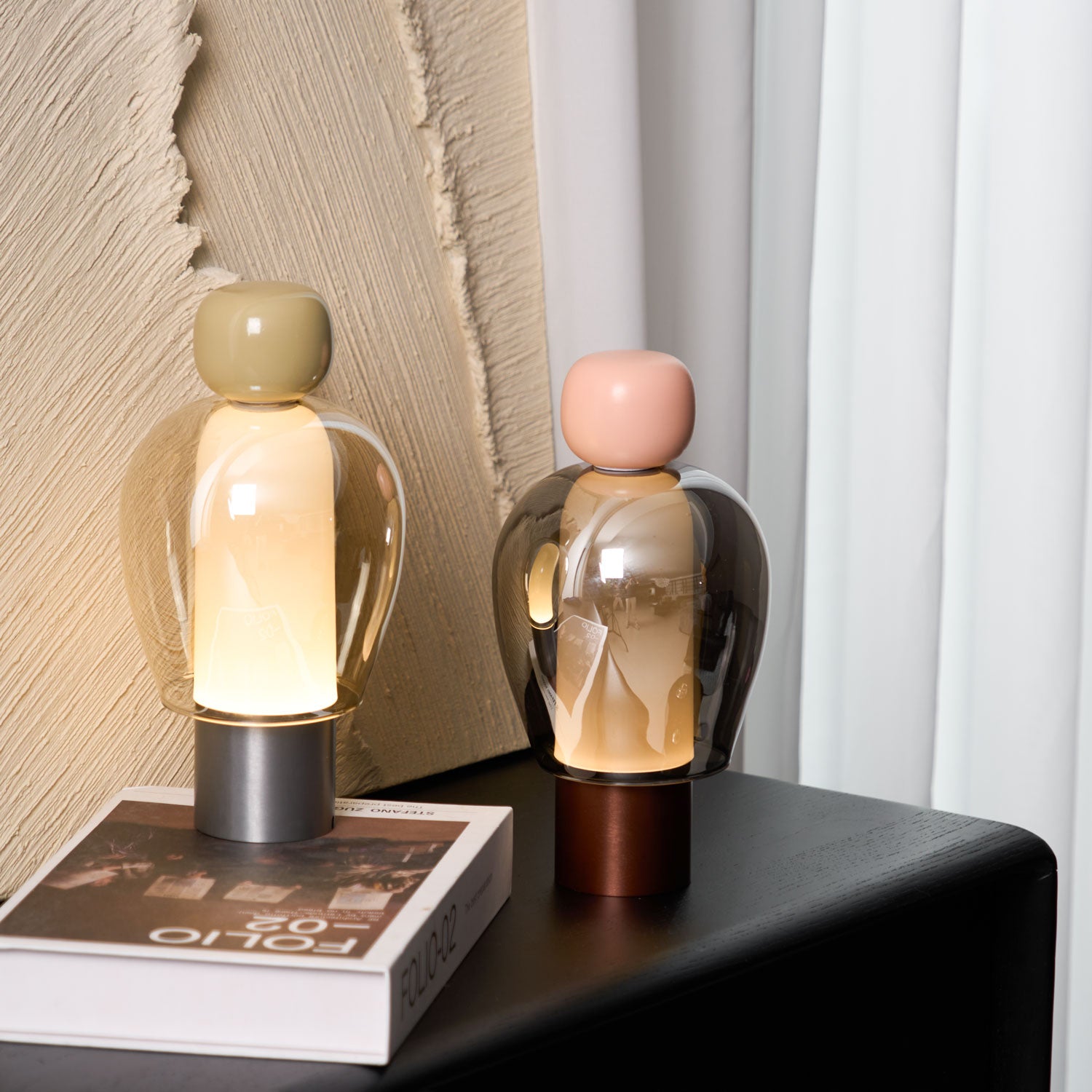 Lumina Joy Table Lamp - Modern LED Nightstand Lamp with Touch Control, Dimmable Warm White Light for Bedroom, Living Room, Office - Perfect for Reading, Relaxing & Decor