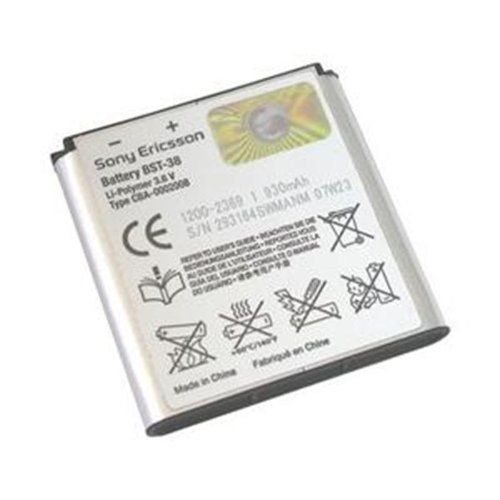 Original Sony Ericsson BST-38 930mAh Lithium-Polymer Replacement Battery 3.6V - Compatible with Sony Ericsson C902i - Perfect for Extended Mobile Usage & Travel Accessories