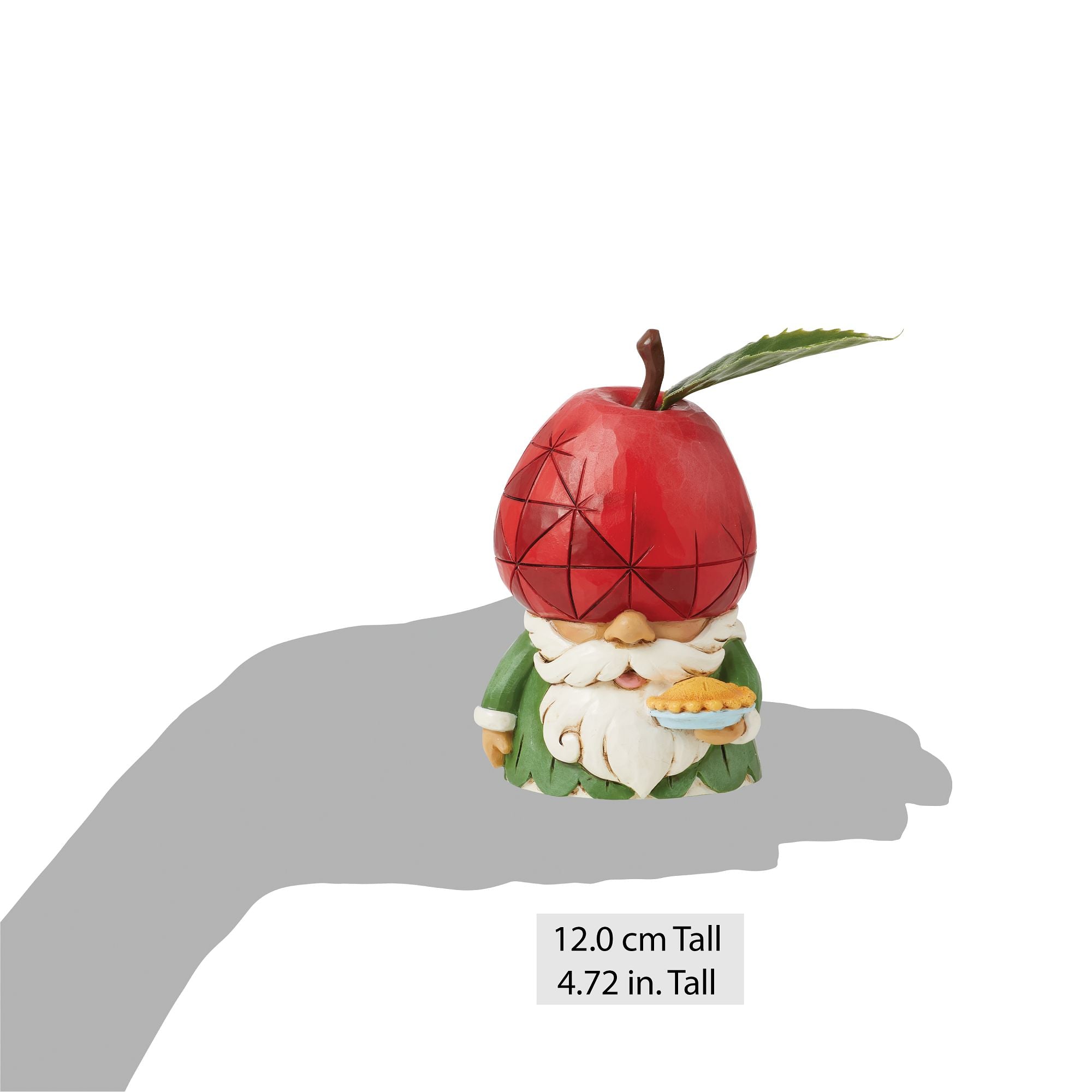 Apple Gnome Figurine - Cute Garden Decor for Home, Office & Outdoor - Perfect Gift for Apple Lovers & Gnome Collectors