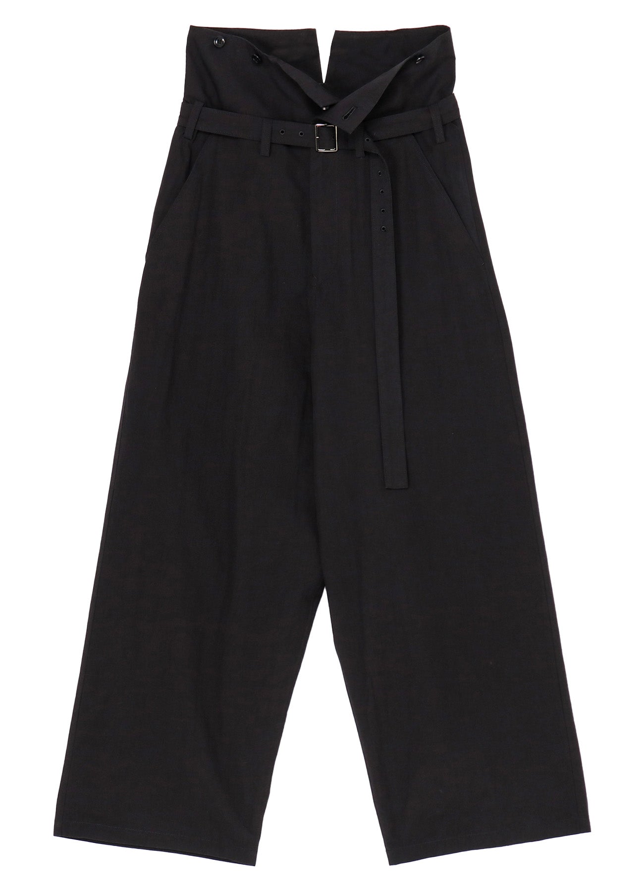 Women's High Waist Cotton Chambray Pants - Comfortable Stretch Casual Trousers for Work, Travel & Everyday Wear