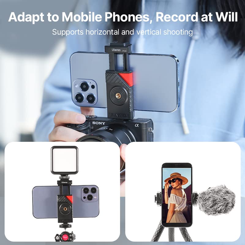ULANZI Smartphone Video Rig with Handles & FT-01 Tripod - Professional Phone Mount for Vlogging, YouTube, TikTok & Live Streaming