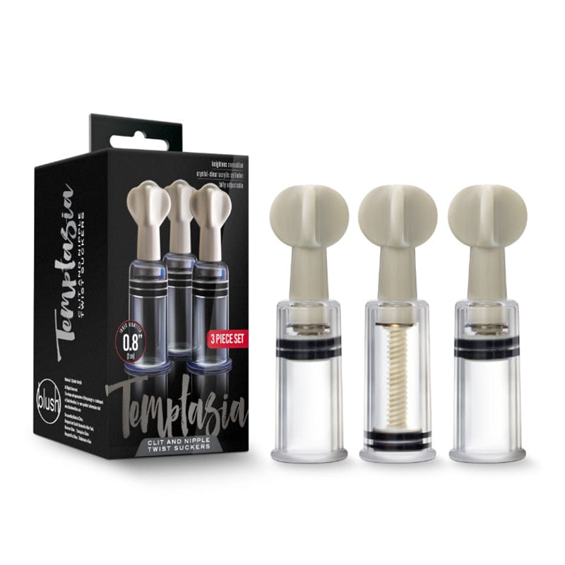 Temptasia Clit & Nipple Suckers 3-Piece Set - Sensual Pleasure Toy for Couples & Solo Play, Perfect for Foreplay & Intimate Moments