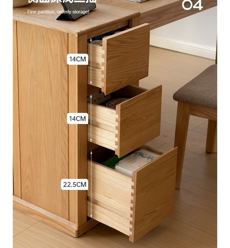 Solid Oak Wood Modern Nordic Sideboard - Mid-Century Buffet Cabinet for Dining Room, Living Room & Entryway Storage
