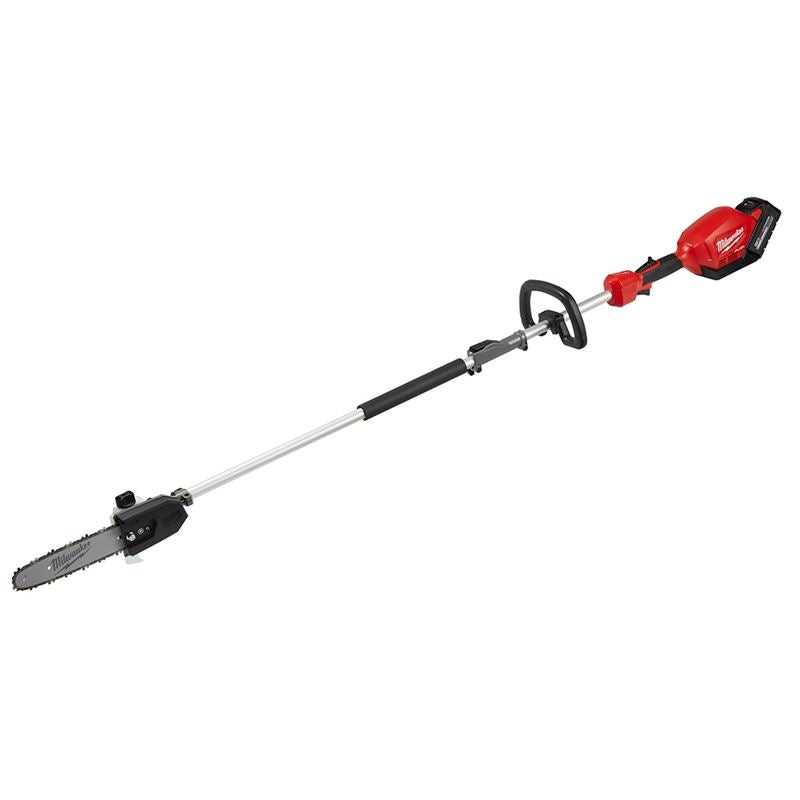M18 FUEL 18V Brushless Cordless 10-Inch Pole Saw Kit with QUIK-LOK Attachment - Milwaukee 2825-21PS | Lithium-Ion Battery Powered | Perfect for Tree Trimming, Landscaping & Outdoor Yard Maintenance