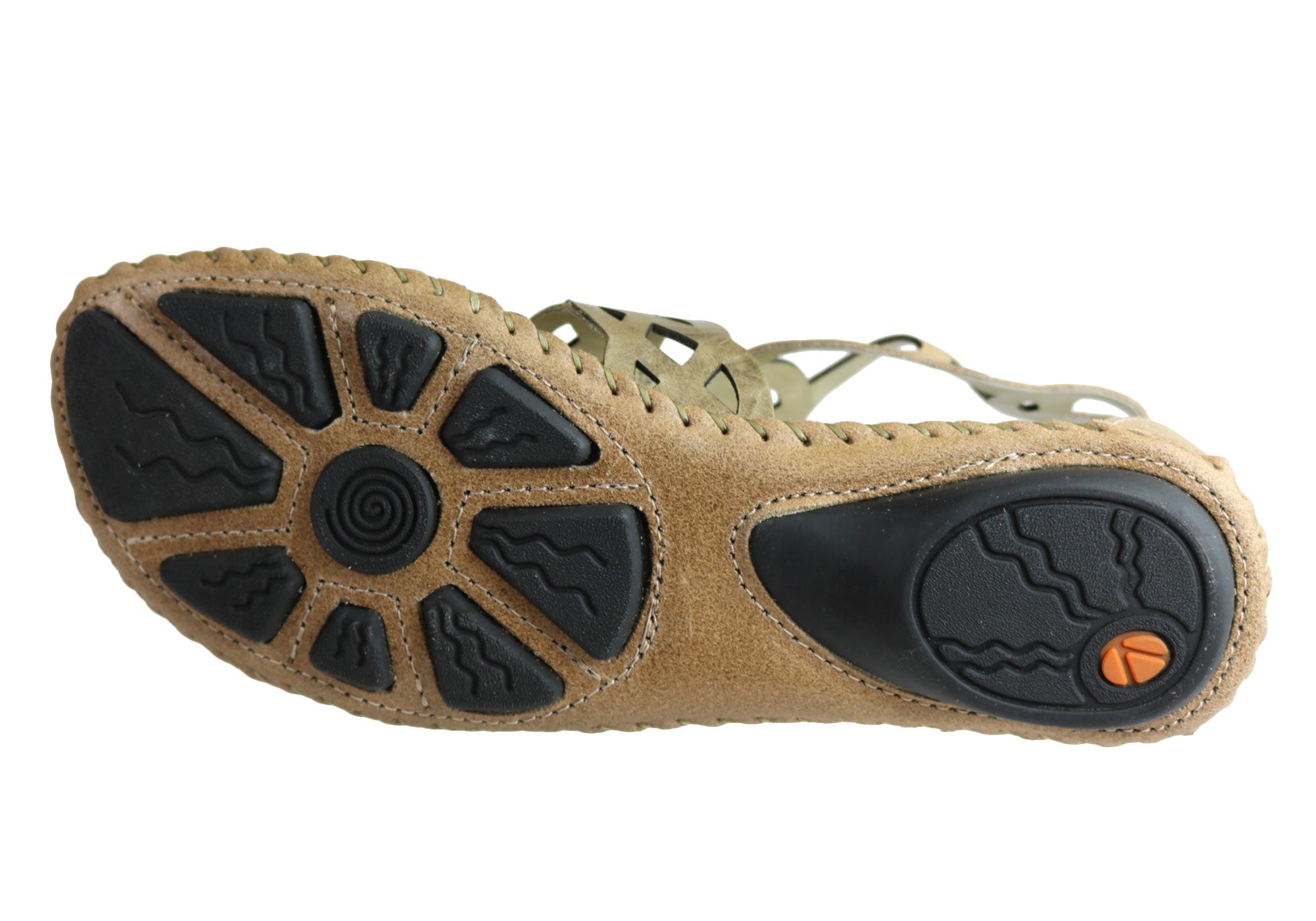 Andacco Betti Women's Comfortable Flat Leather Sandals - Handmade in Brazil - Perfect for Beach, Vacation & Summer Outfits